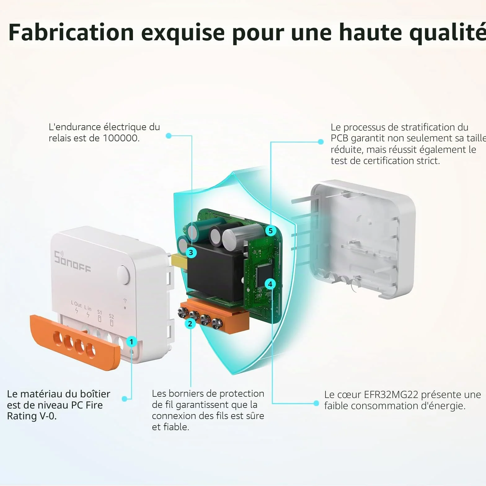 SONOFF ZBMINIL2 ZigBee Interrupteur Sans Fil 6A/1440W 2-Way Smart Switch Compatible Alexa Google Home ZigBee 3.0 (2 Pack)