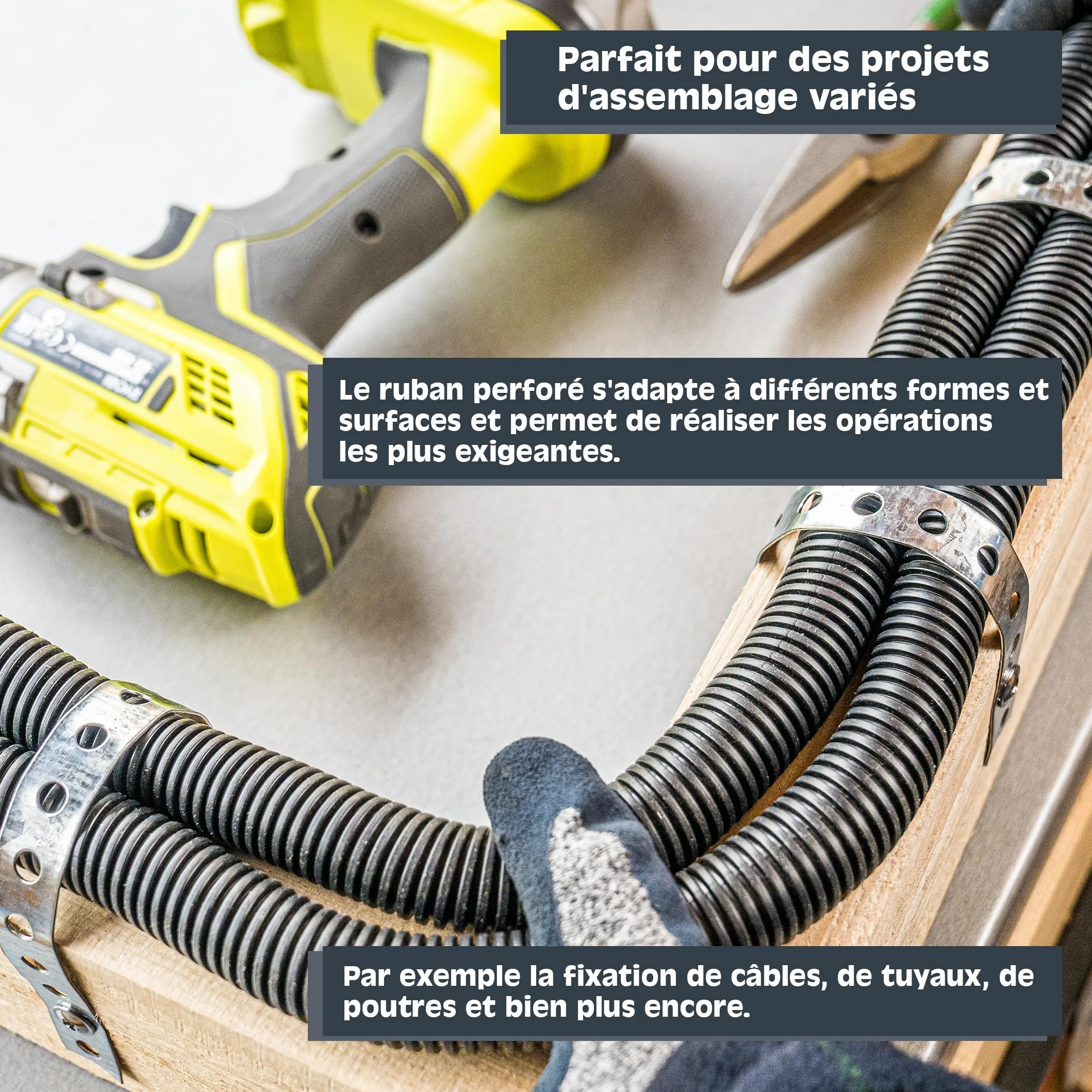 Bande perforée acier galvanisé sendzimir 10 m x 20 mm x 0,8 mm
