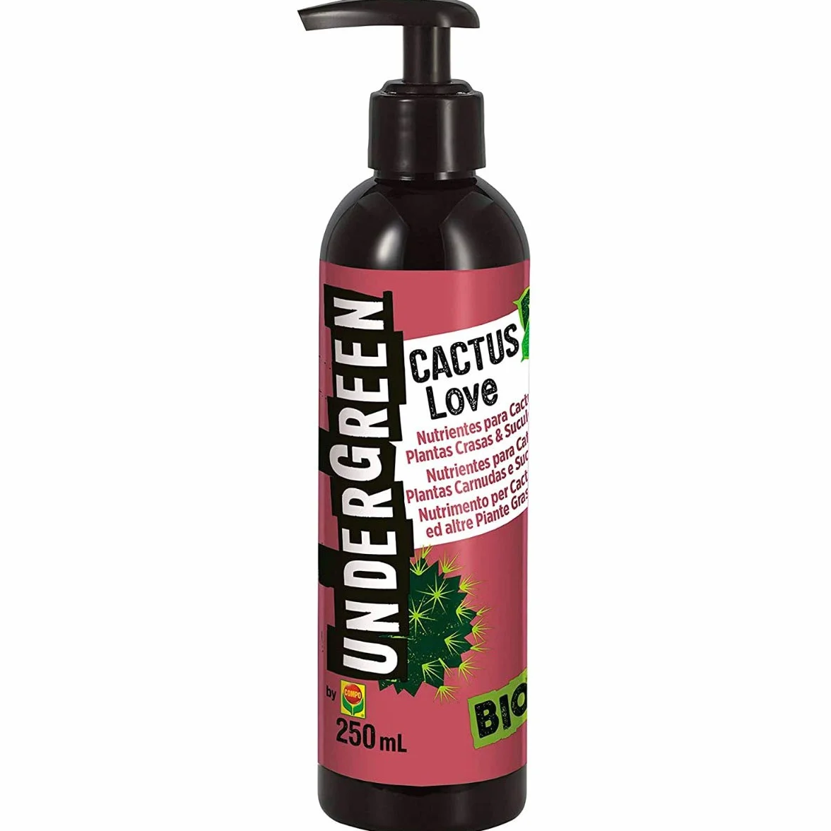 UNDERGREEN CL- Nutrientes Para Cactus, Plantas Crasas & Suculentas 12x250 ML