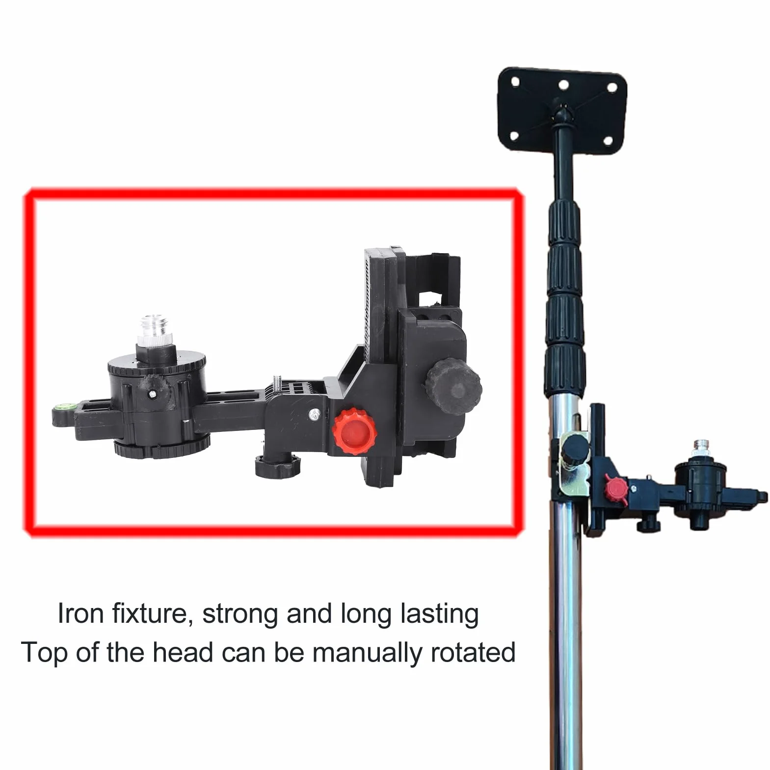 Adaptateur Support de Niveau à Base Pivotante 360° Réglage Fin