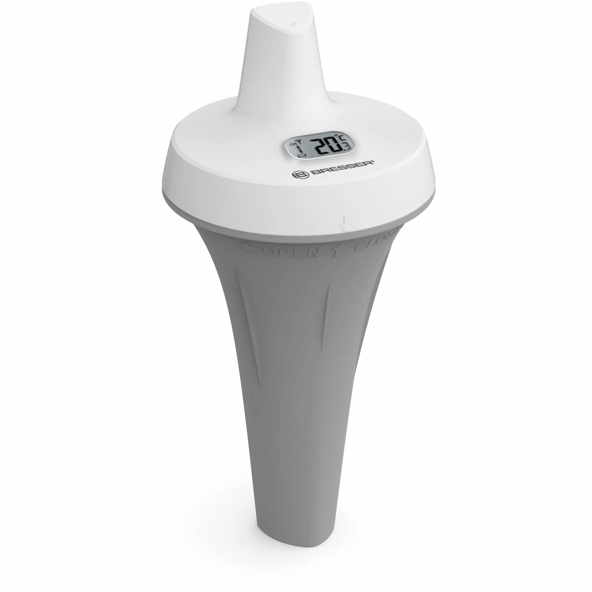 Bresser Thermomètre de piscine mesure température eau capteur supplémentaire stations météorologiques autonome blanc