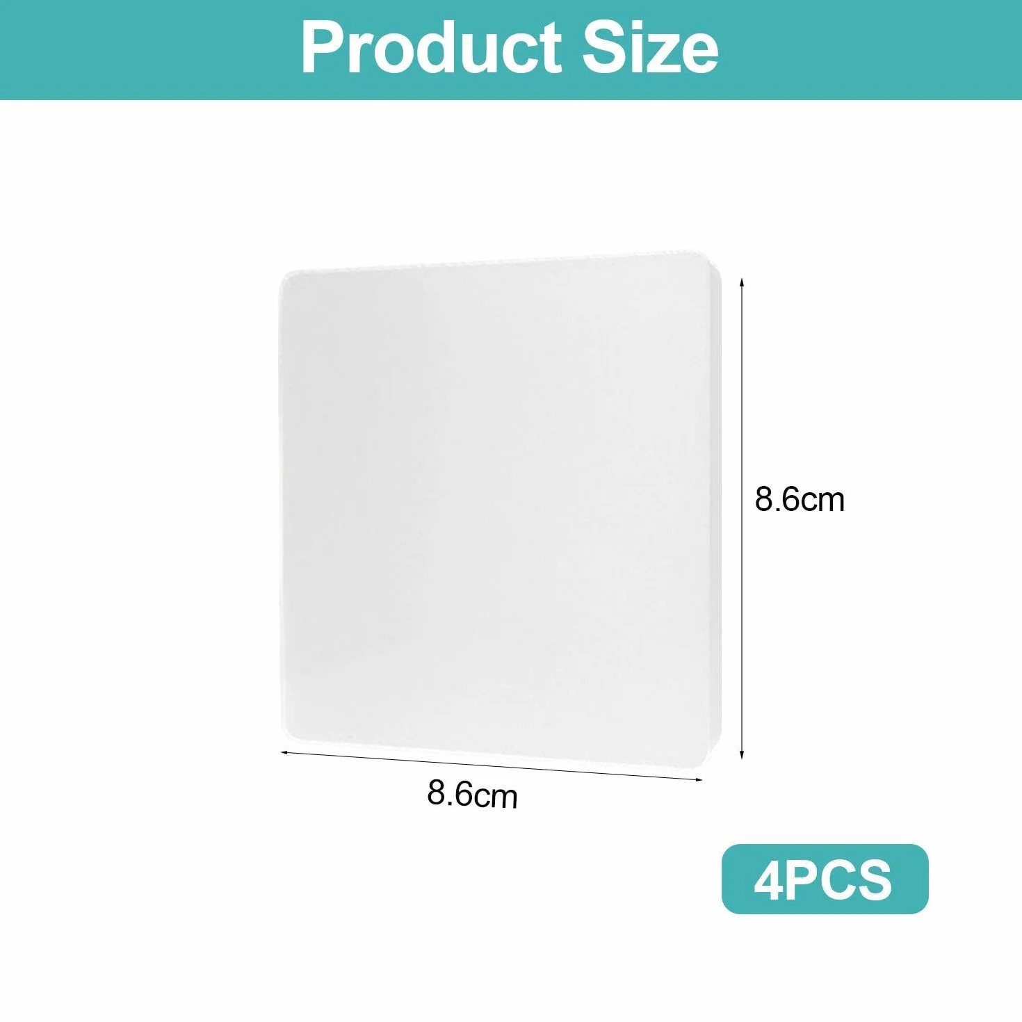 Couvercles Muraux Décoratifs Plastique Autocollants Paquet De 4
