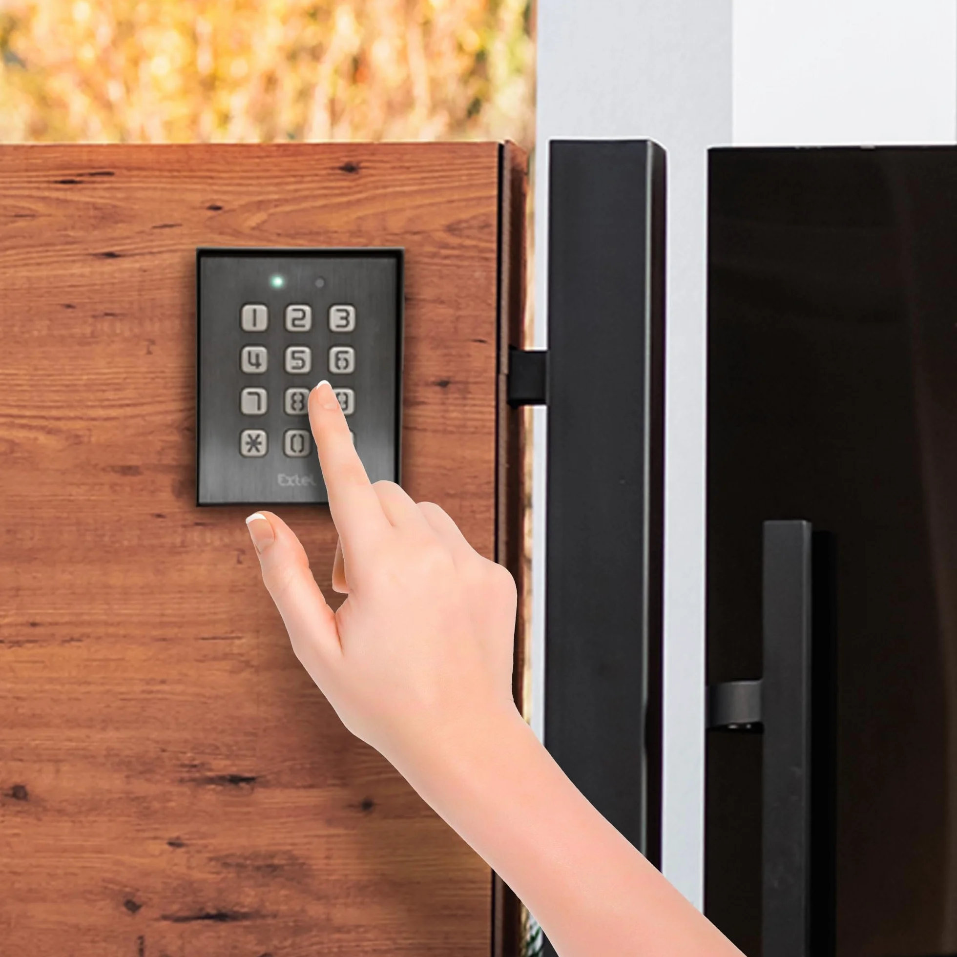 Extel Digicode filaire Klavy 3 Gris Clavier à code codage fixé en saillie rétro éclairé