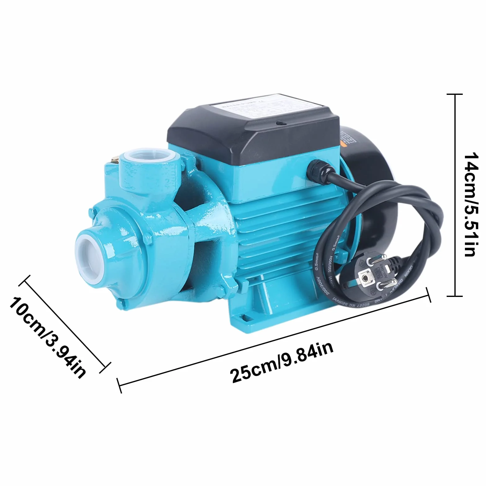 Pompe de jardin auto-amorçante - Pompe de surélévation de pression - Pompe à eau industrielle - Pompe de circulation - Pompe à haute performance - Pompe centrifuge - Pompe solaire centrifuge - 2850