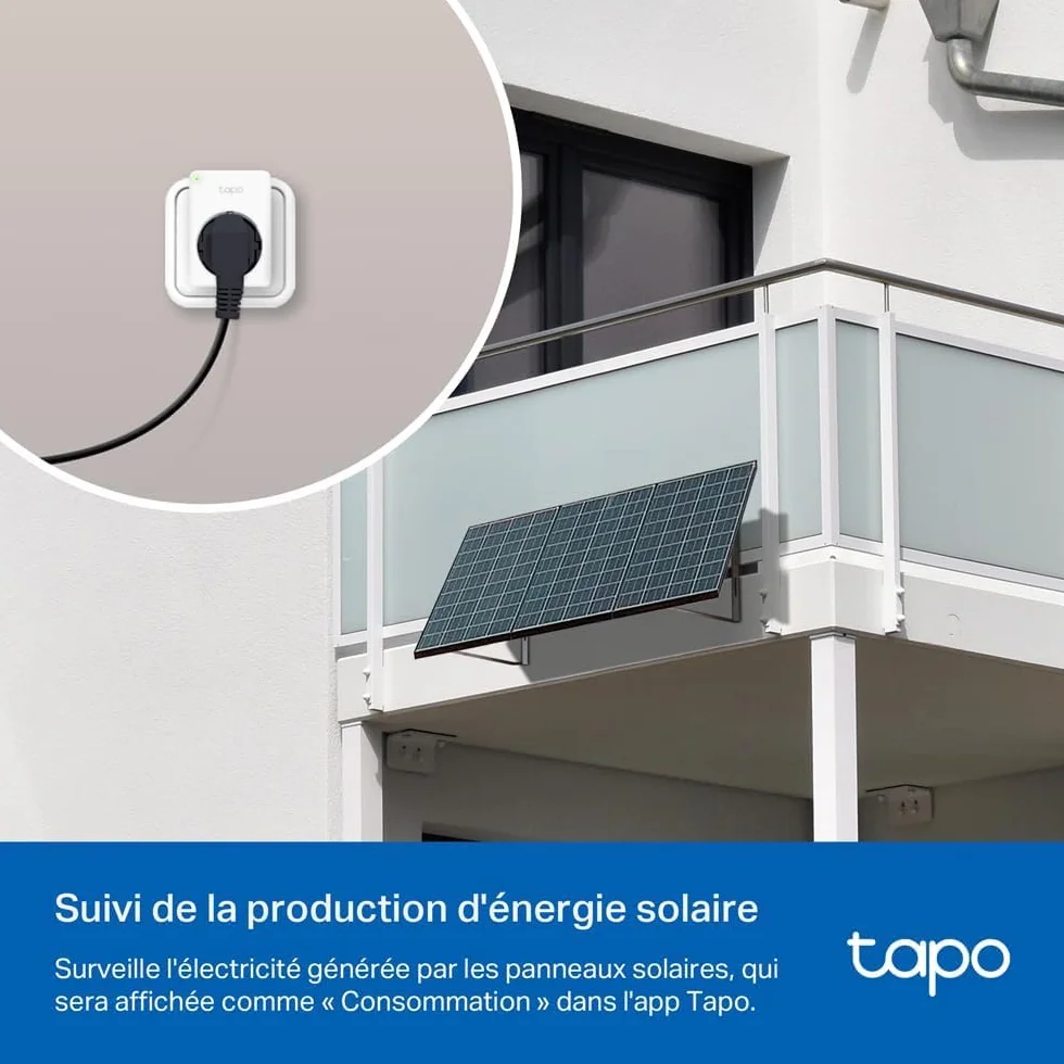 Tapo P110M Prise Connectée WiFi 16A Type E Suivi Consommation Compatible Alexa Google Home SmartThings 2-pack