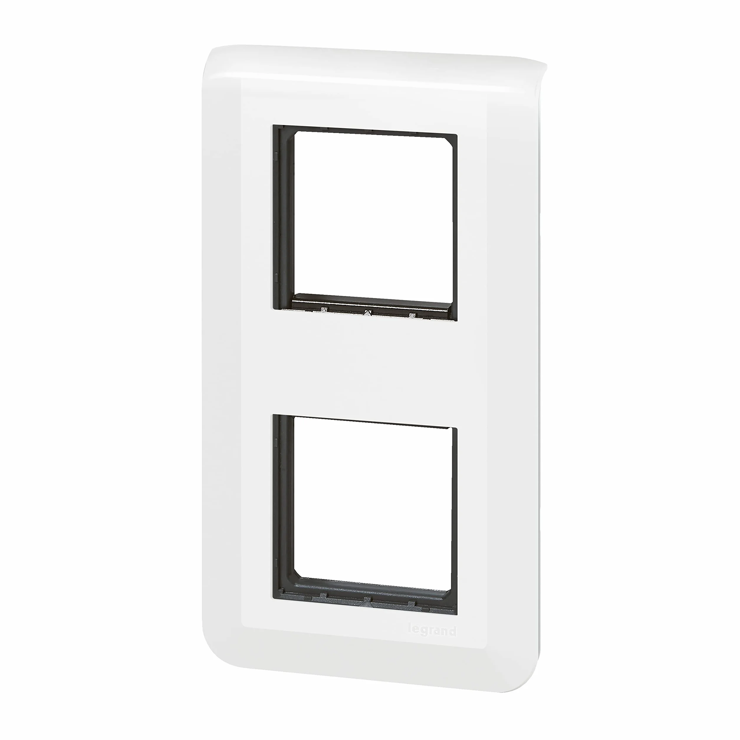 Legrand Plaque Mosaic 2x2 modules montage vertical blanc