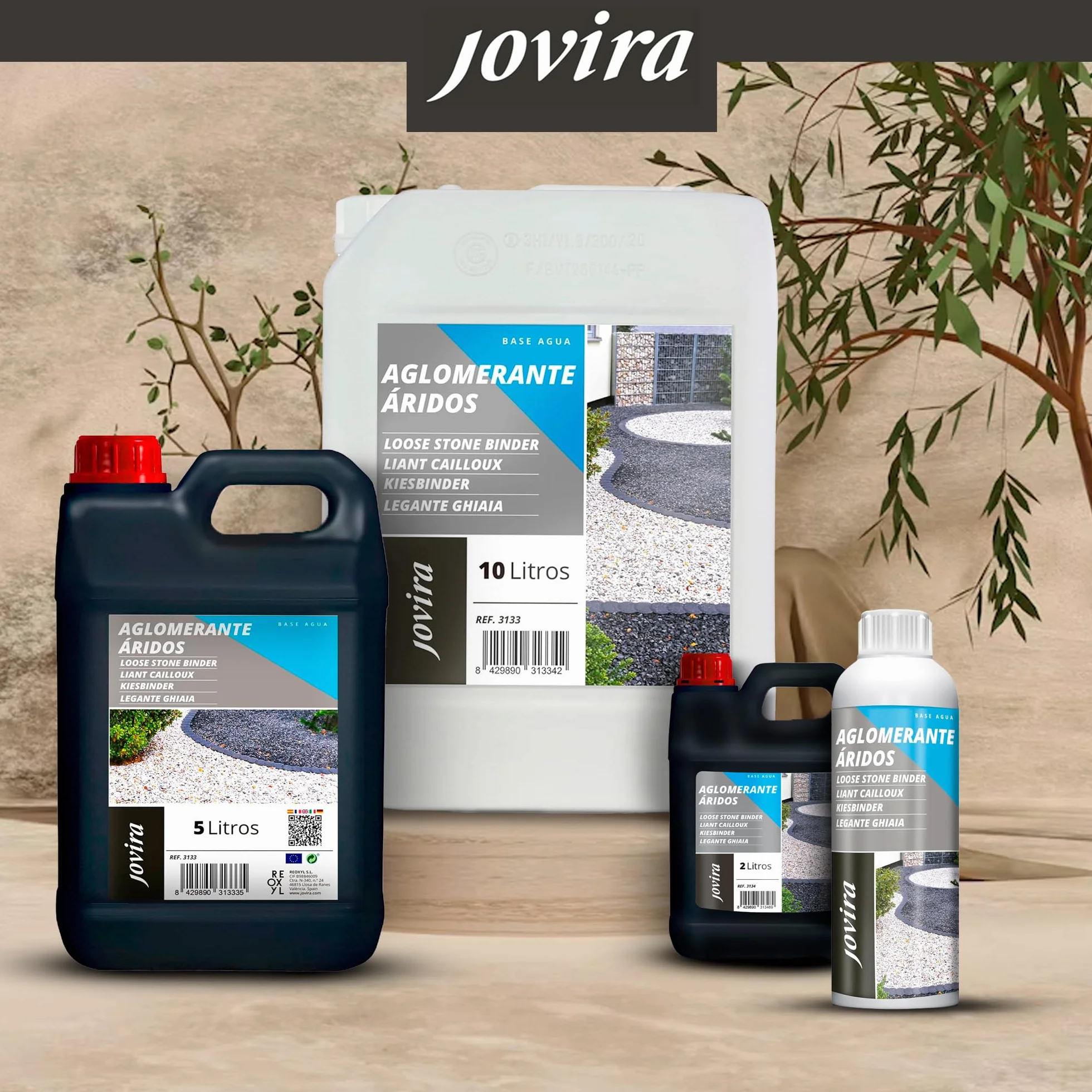 JOVIRA PINTURAS Résine extérieure pour gravier et cailloux 5 L
