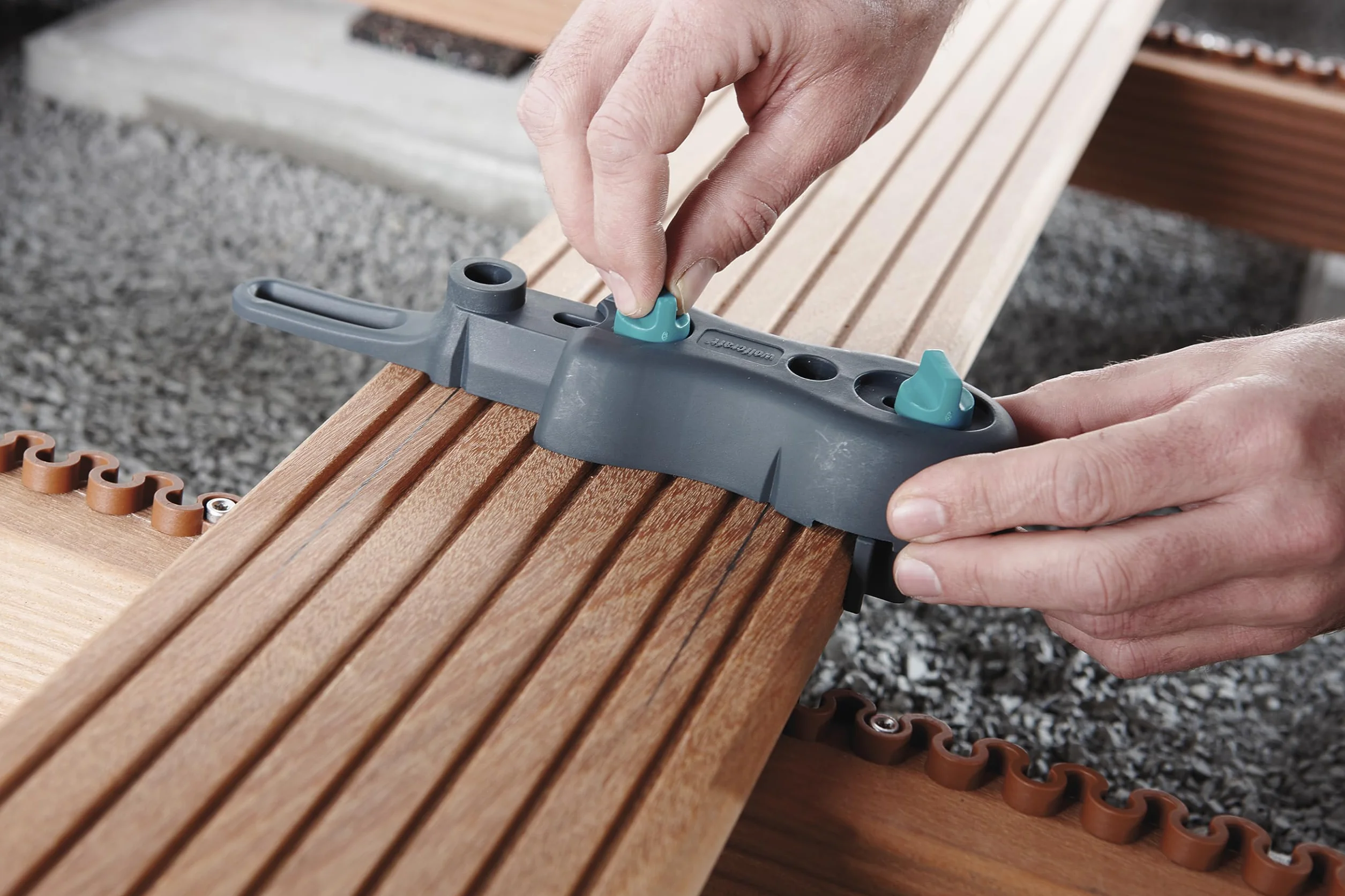 Wolfcraft Kit de Perçage pour Terrasse Bois 3 pièces 100-145 mm