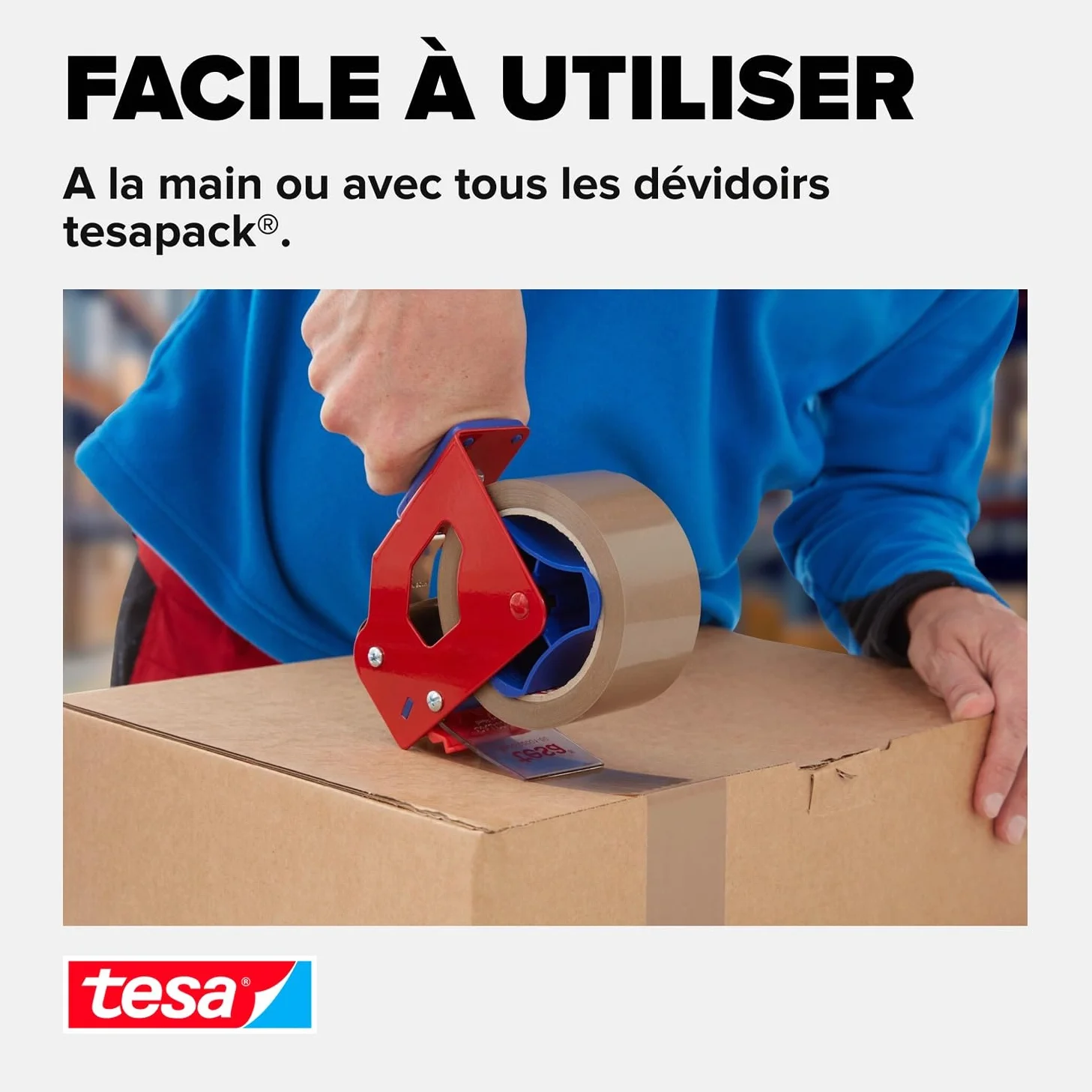 Ruban Adhésif tesapack 64014 Marron 6 Rouleaux 66 m