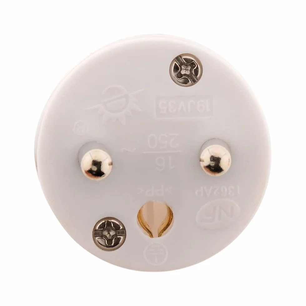 Zenitech Fiche mâle 16A 2P+T blanc