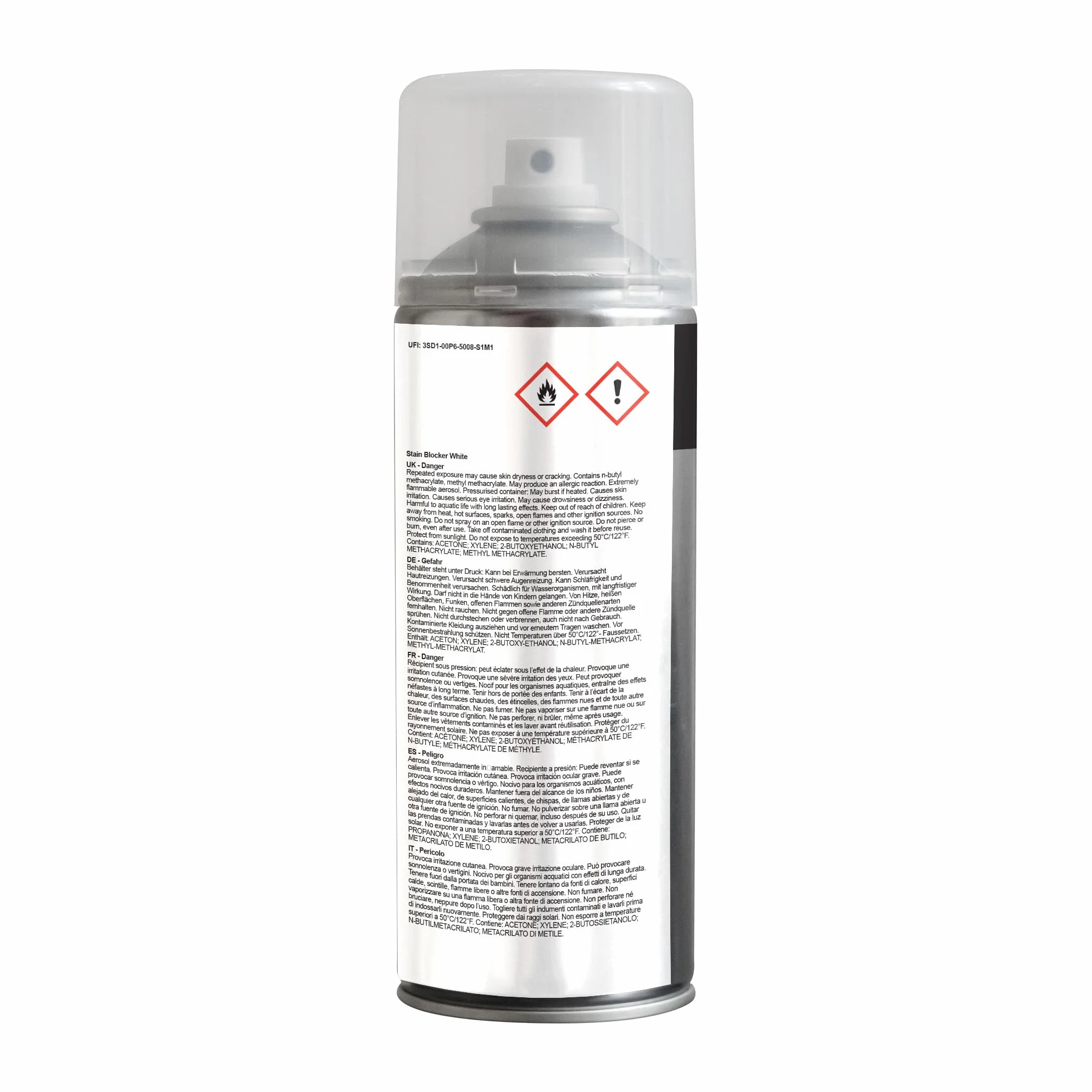 JENOLITE Apprêt Anti-Taches en Spray Blanc 400ml Bloque les taches Sous-couche peinture murs plafonds