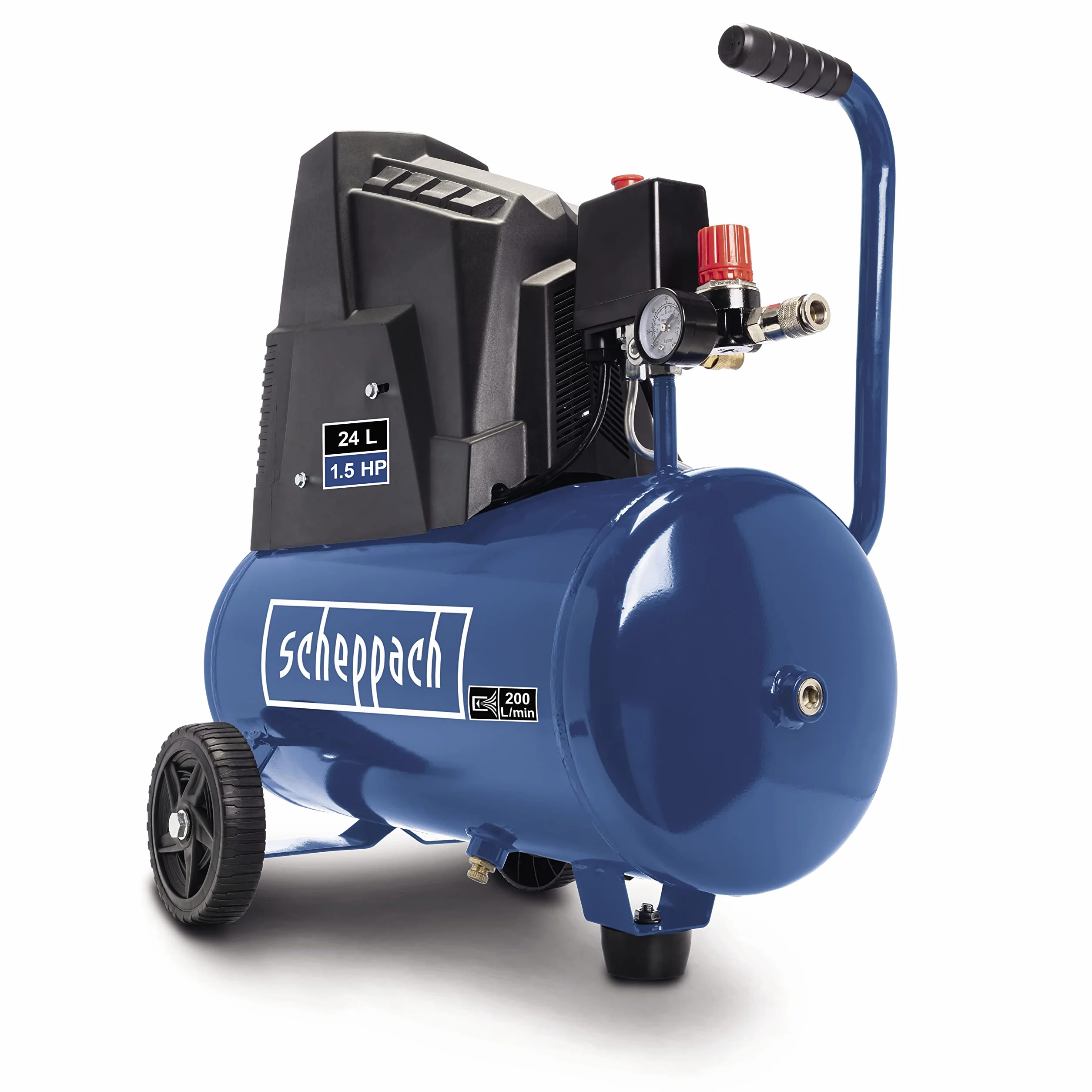 Scheppach HC25o Compresseur sans huile 1100 W 24 l 8 bar 165 l/min 13 outils