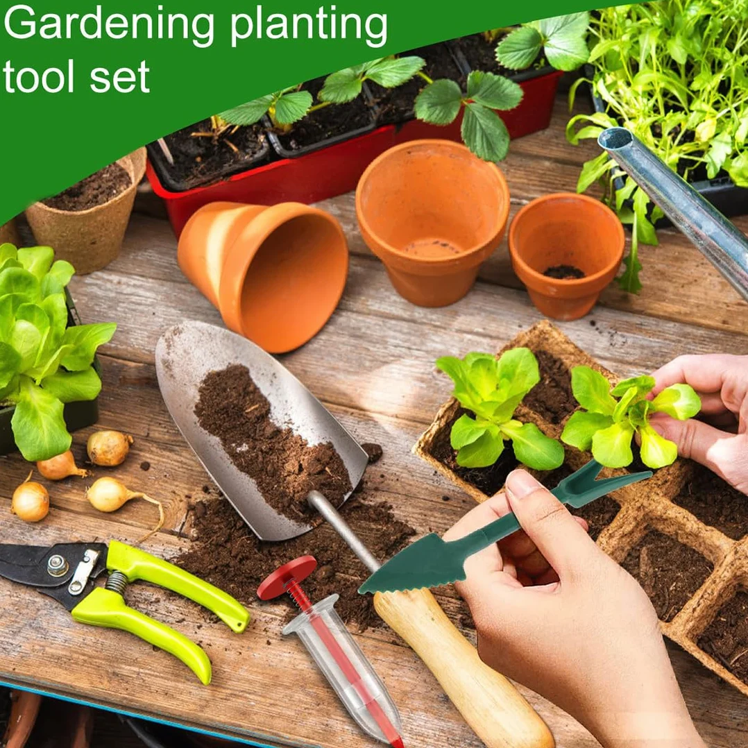 Semoir à Graines, 3 Pièces, Distributeur de, Planteur de, Semoir de Plantes, Semoir Planteur Jardin, Semoirs Épandeur, Épandeur de, Semoir à de Precision, Outils de Jardin