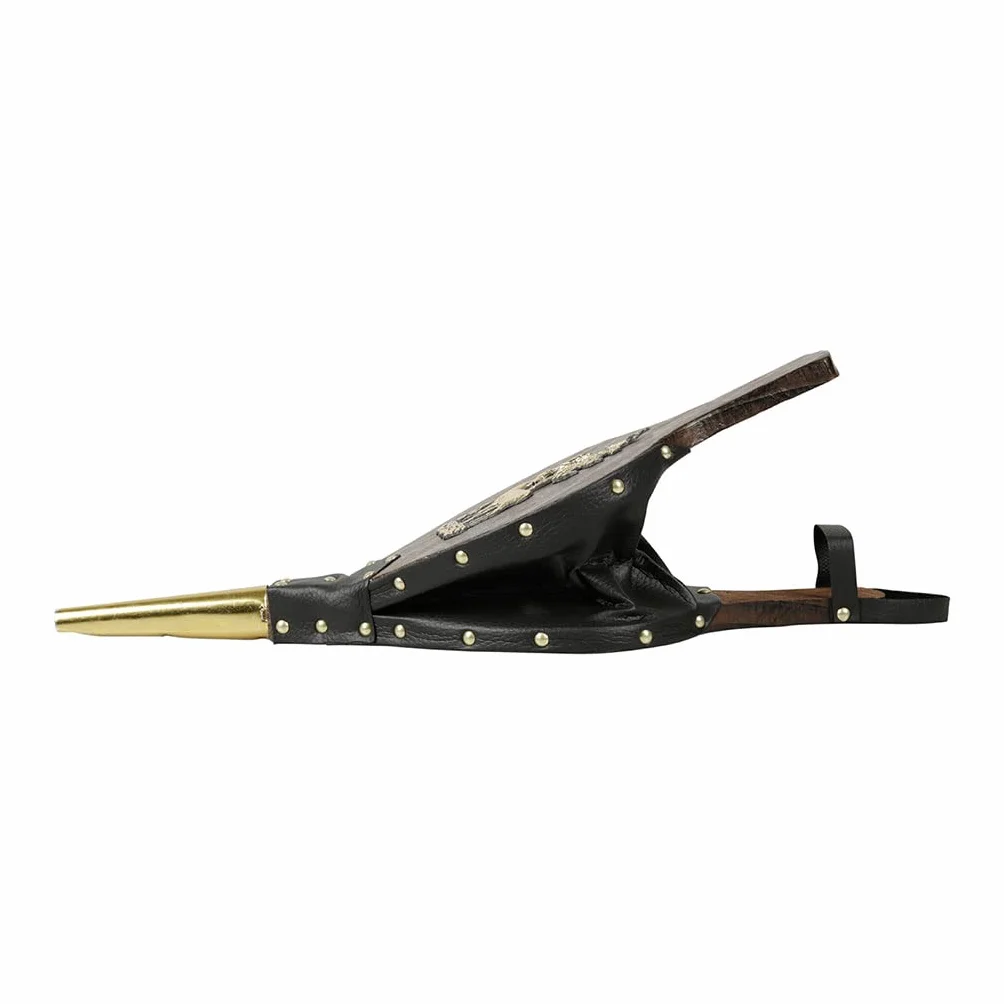 Soufflet de Cheminée 40cm Modèle CERF – Souffleur en Bois et Simili Cuir – Bois Certifié PEFC – Accessoire Poêle et Cheminée