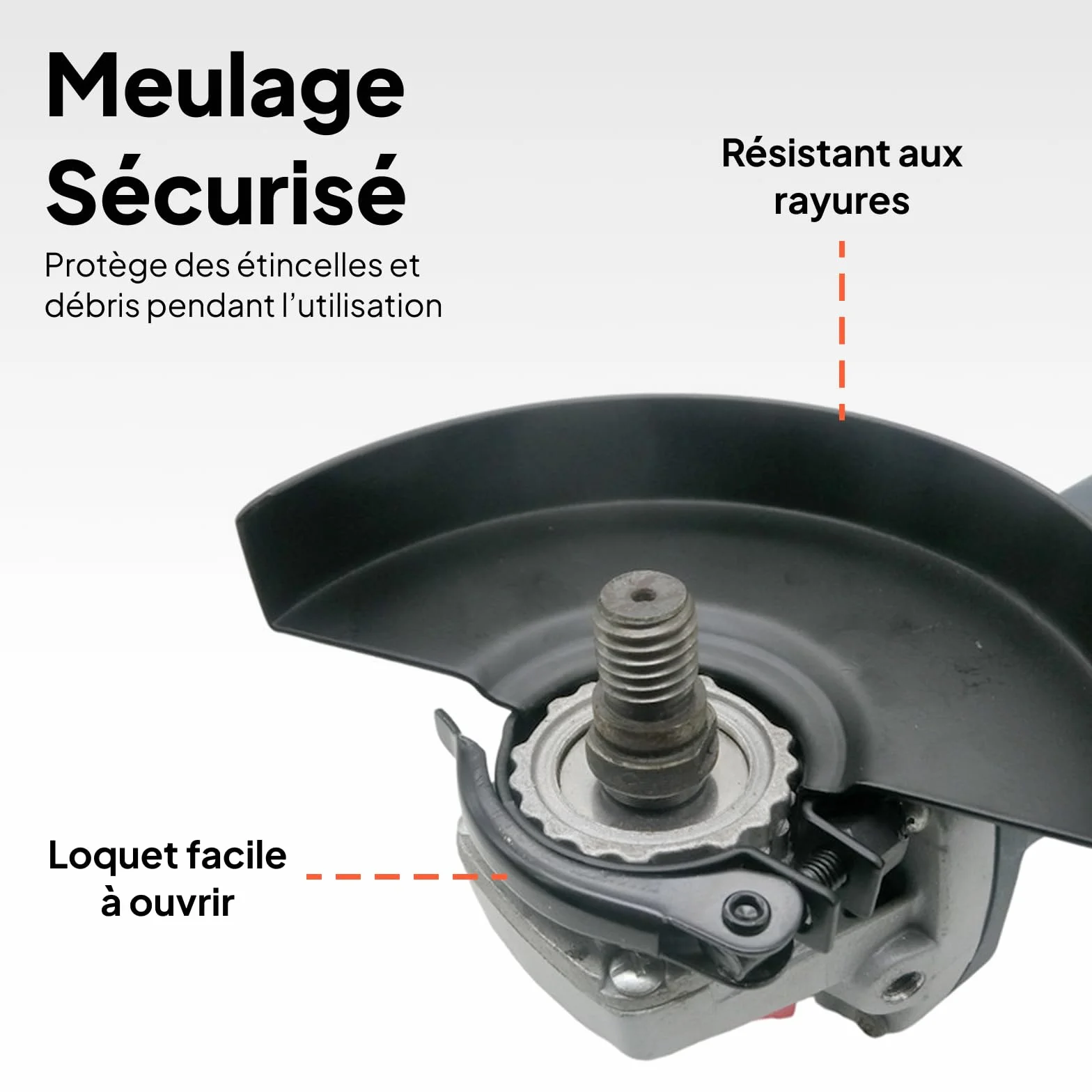MagiDeal Protection de Meuleuse, Garde pour Meuleuse d'angle 100/115/125