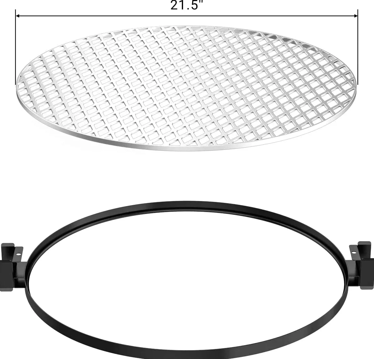 onlyfire Santa Maria Tournenroche/Rotissoire Kit pour Weber 57 cm Barbecue Charbon Bouilloire Grills