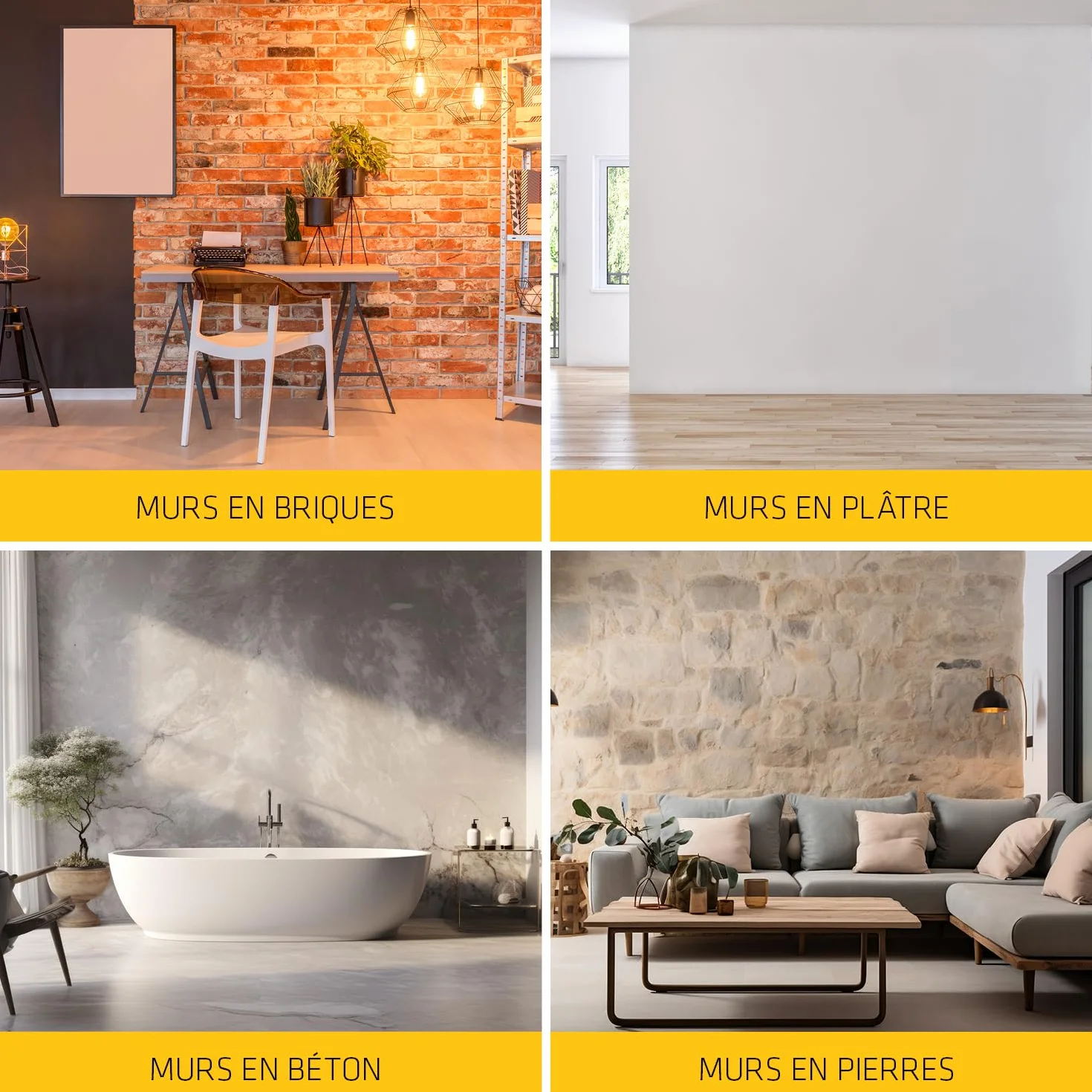 Sika Imper Mur Résine Traitement Murs Humides Anti-salpêtre Anti-moisissures 2L