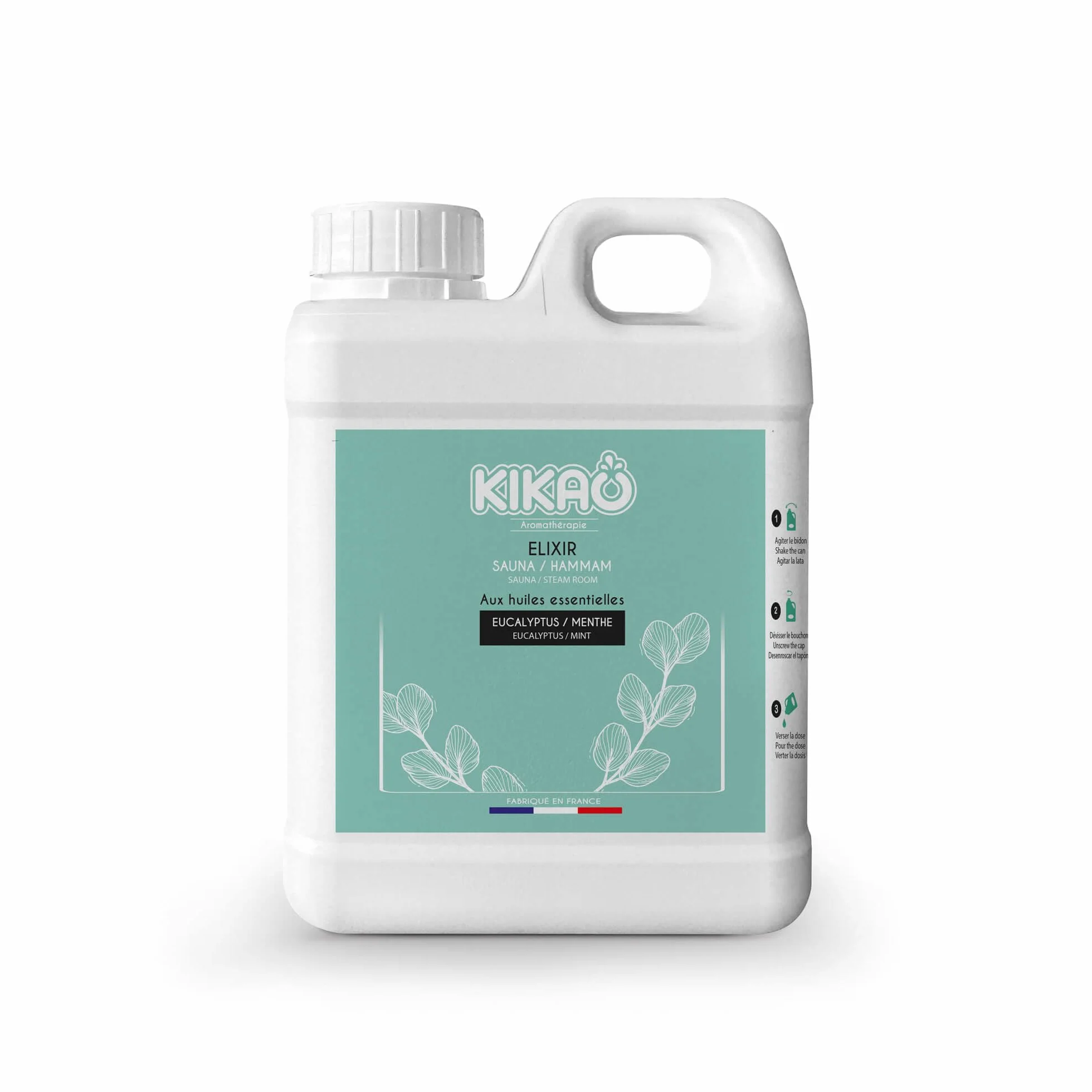 KIKAO Elixir Sauna & Hammam Eucalyptus/Menthe Aromathérapie 1 kg