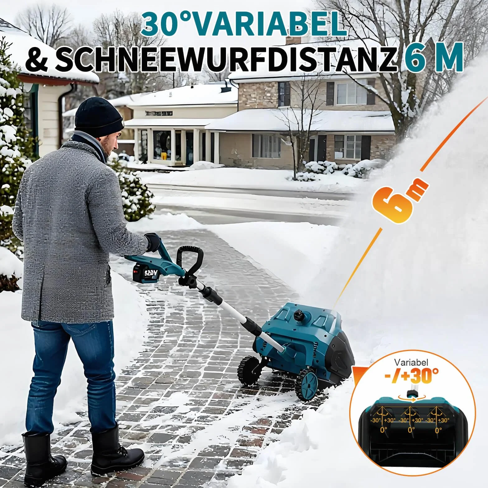 Makita Fraise à neige sans fil 18 V 1000 W 32 cm