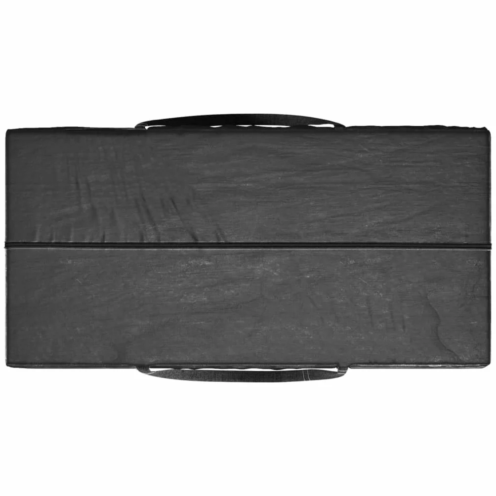 Sac de rangement polyéthylène noir 150x75x75 cm avec fermeture éclair et poignées
