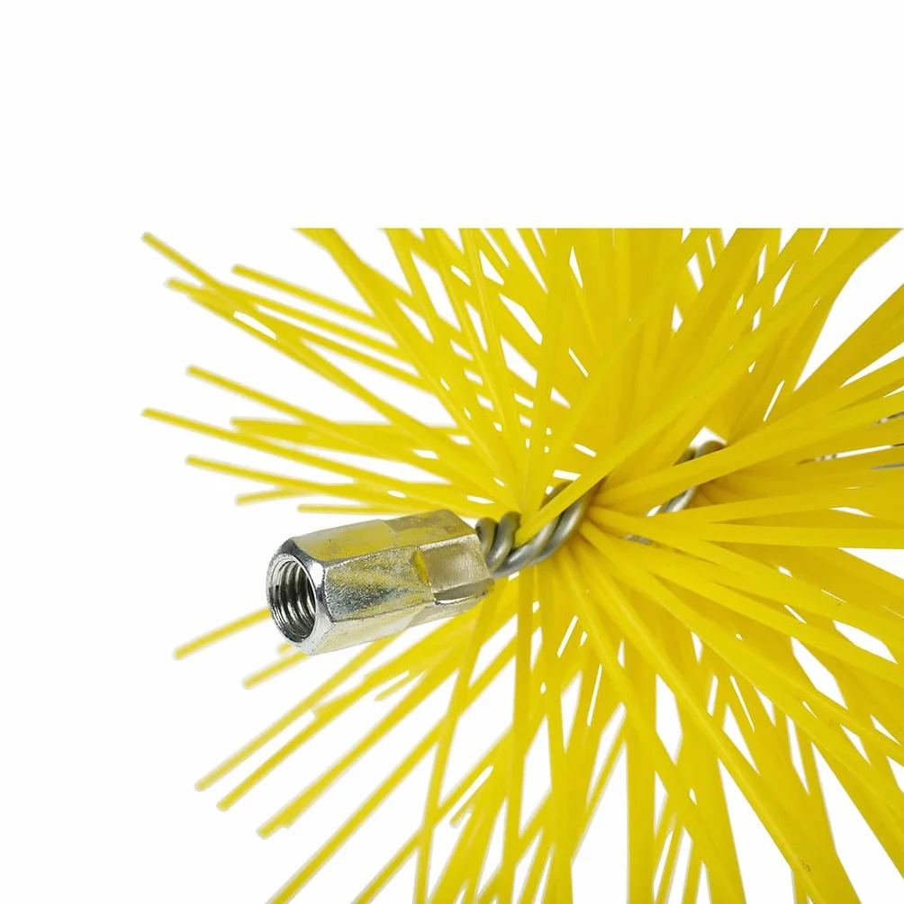 Brosse Cheminée M12 Hérisson de Ramonage Ø250 mm Nettoyage Conduit Poêle Élimine Suie Bistre Goudron