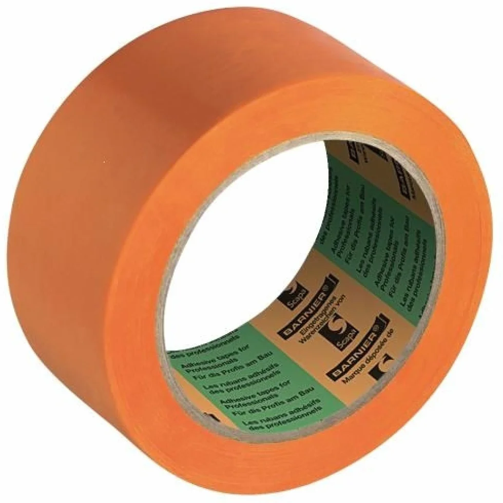 Ruban adhésif PVC orange 75mm x 33 mètres