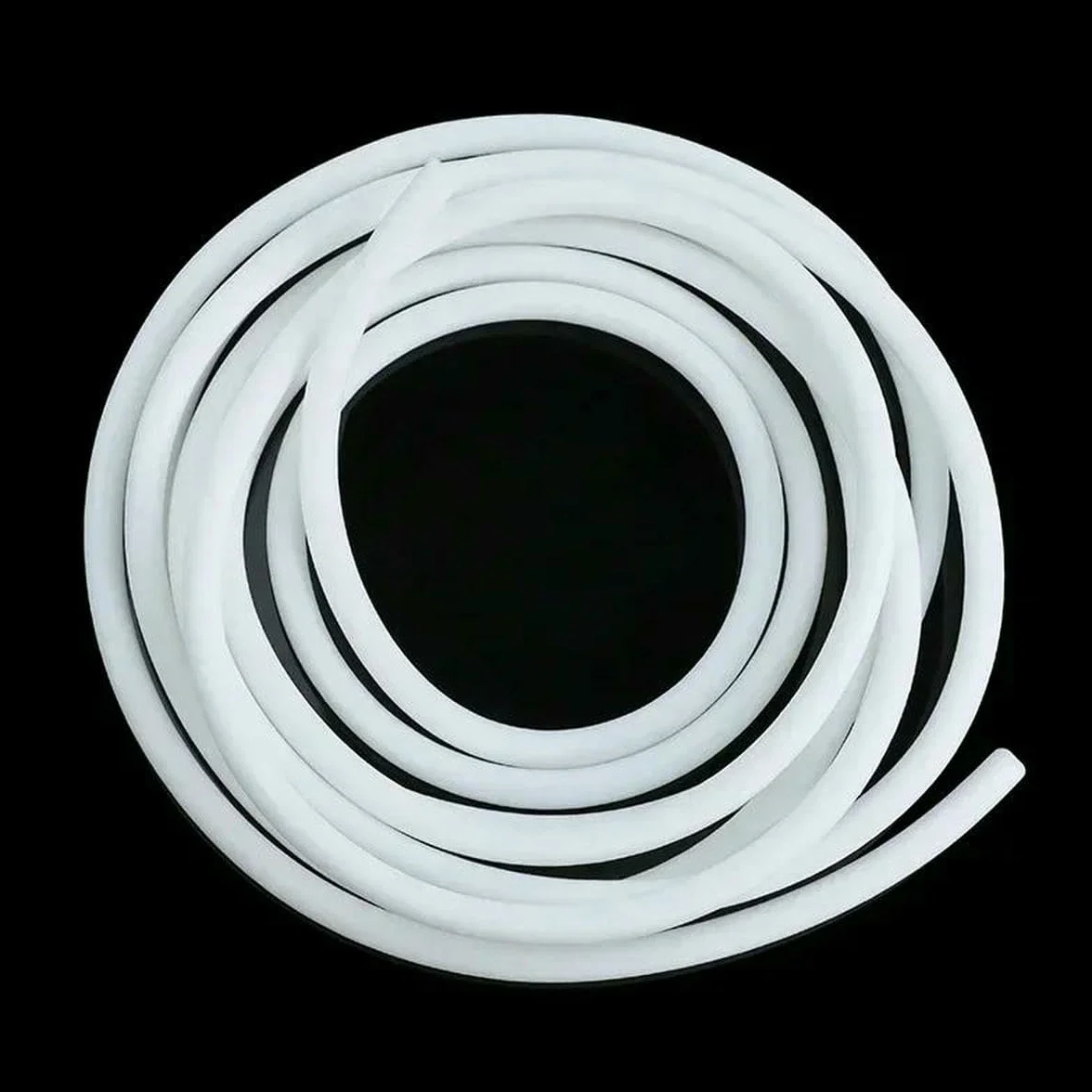 Bande d'étanchéité en caoutchouc silicone blanc ronde diamètre 1-25 mm mousse 14 mm 1 m