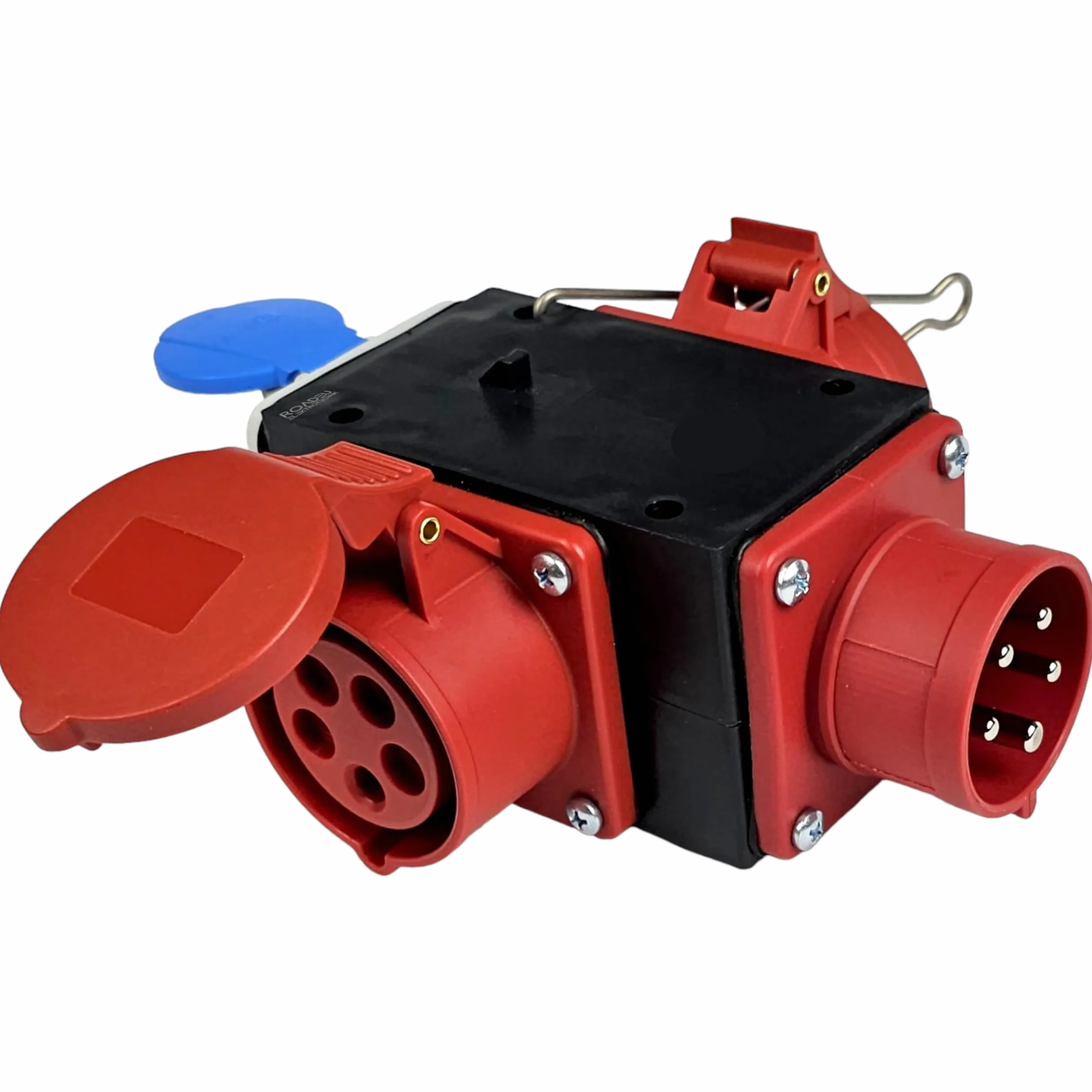 RoadEu Répartiteur de Courant 16 A 380 V 230 V CEE 5 Broches 2 Boîtes