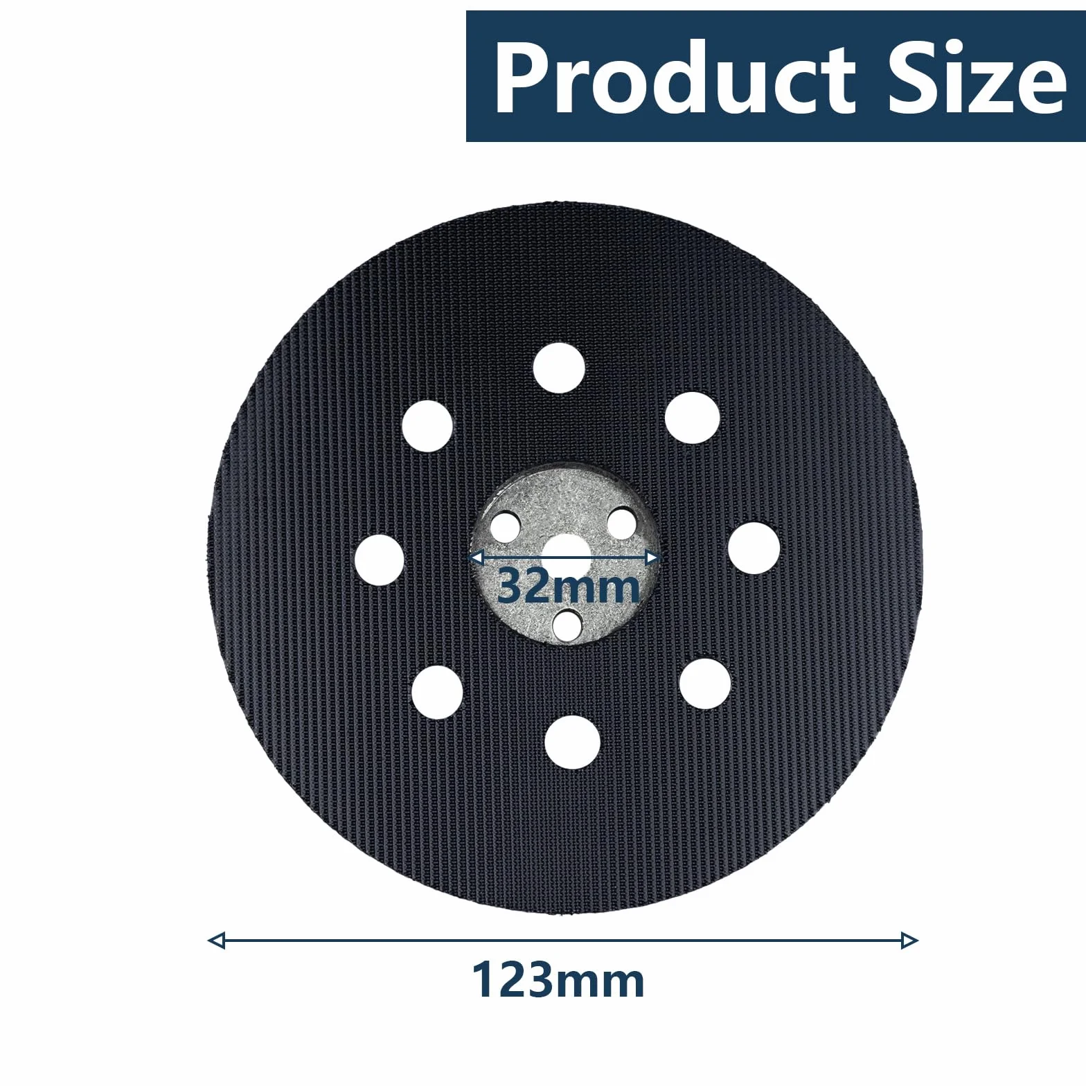 BOSCH Plateau de ponçage 125 mm 8 trous compatible PEX 12 PEX 125 AE auto-agrippant résistant chaleur 80 °C