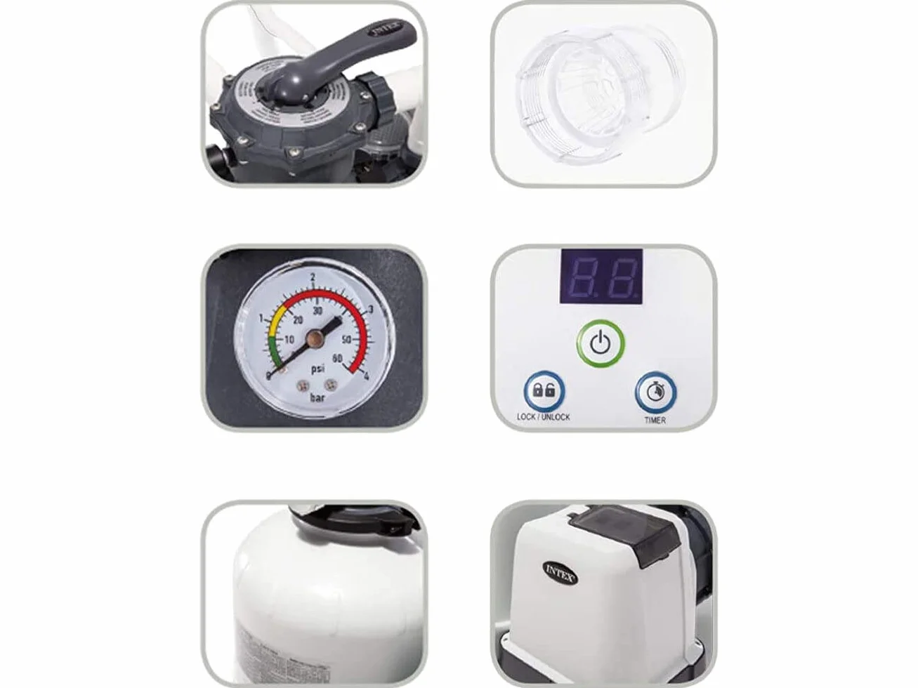 Intex Filtre à sable 1200 Gph 220-240 Volt