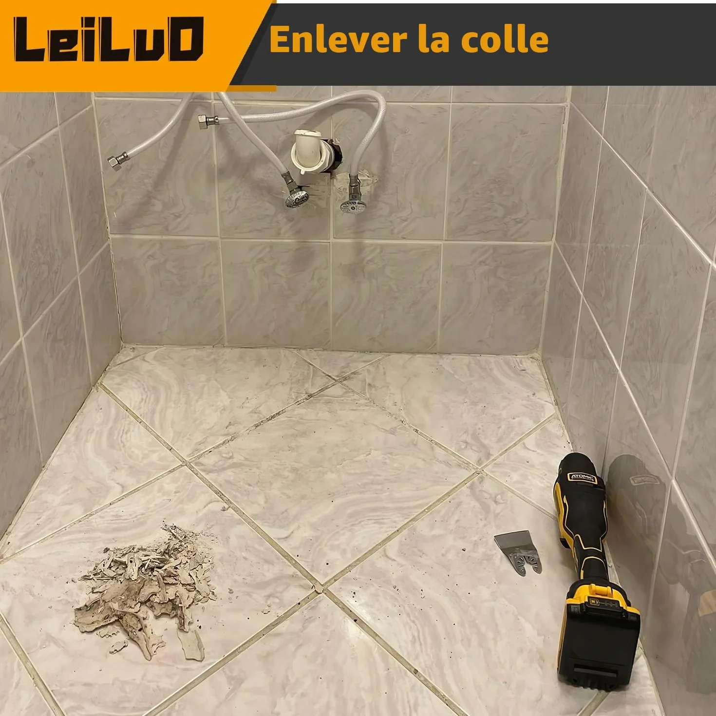 LEILUO Lot 34 Accessoires Oscillants Outils Multifonctions Compatible DeWalt Makita Dremel Sac Rangement