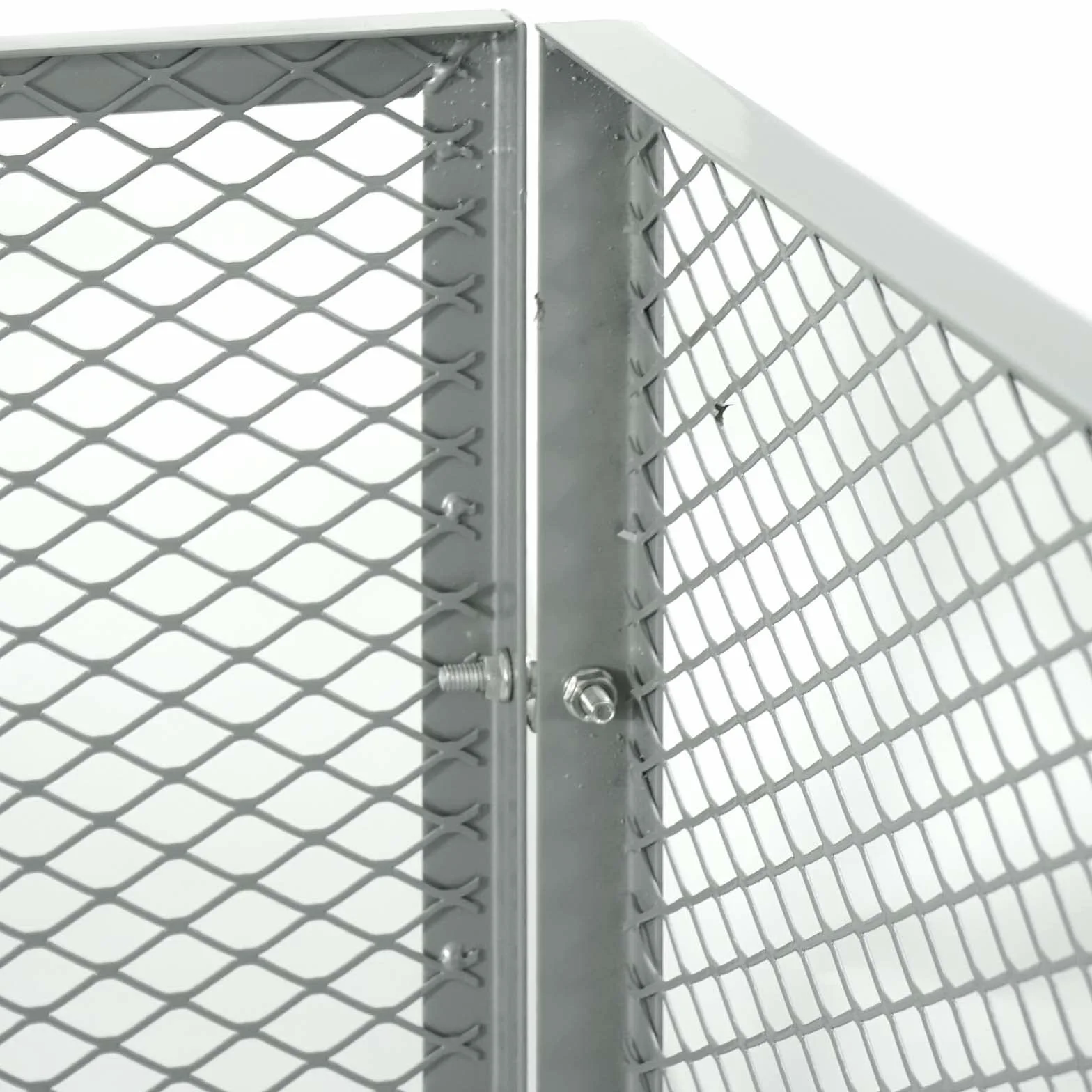 Wiltec Composteur de Jardin – 100 x 100 x 80 cm – capacité de 800 L – Bac à Compost à Grille métallique Procédé Ouvert pour Recyclage et Sol Fertile