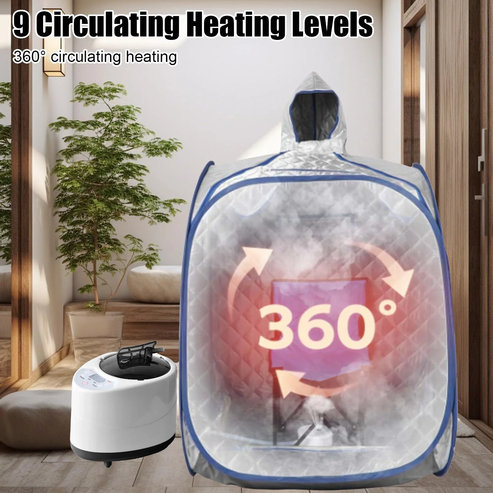 Générateur de Vapeur pour Sauna Portable 1000W avec Télécommande