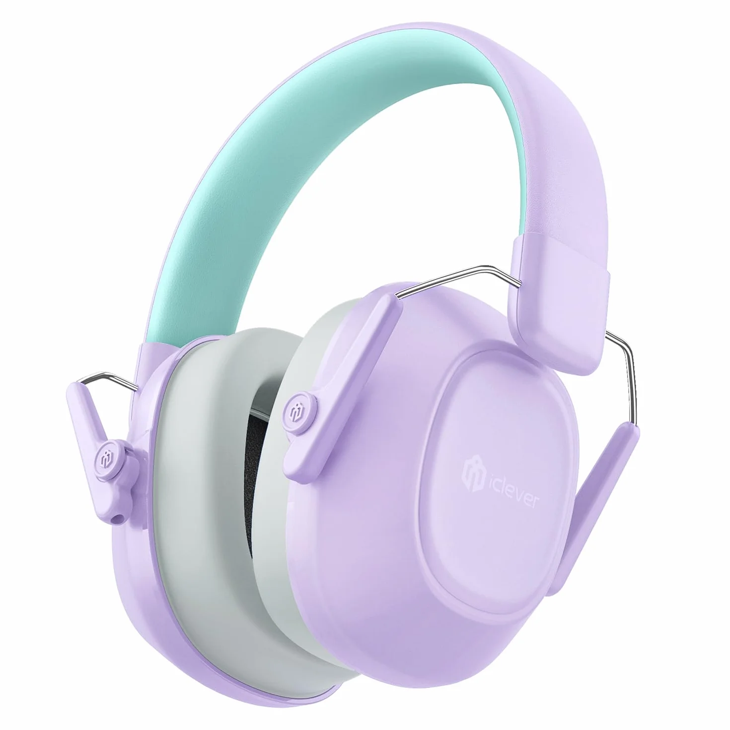 iClever Écouteurs antibruit pour enfants 26 dB NRR sécurité protection auditive Vert pourpre