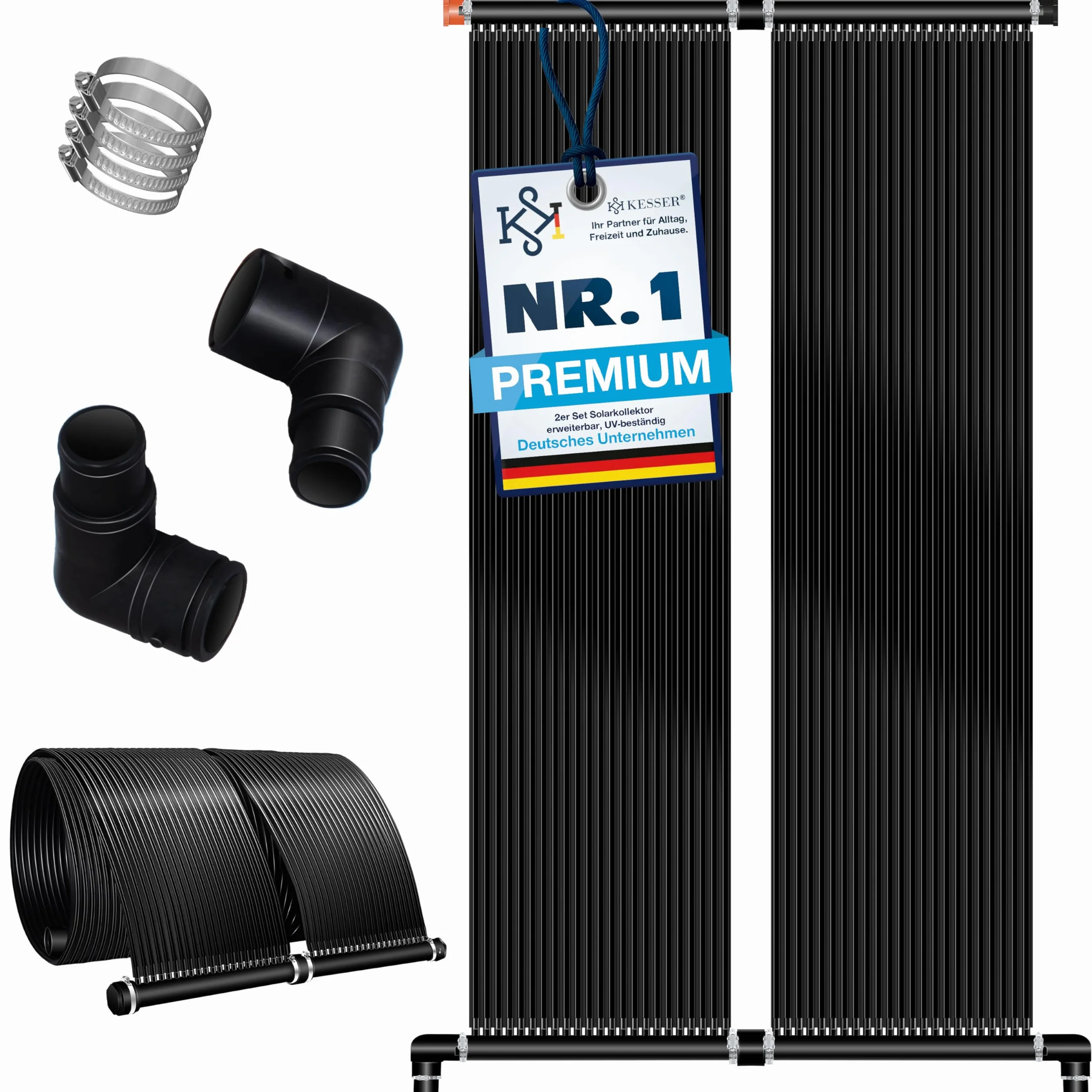 KESSER Chauffage Solaire pour Piscine Capteur Solaire 500 x 70cm UV Résistant