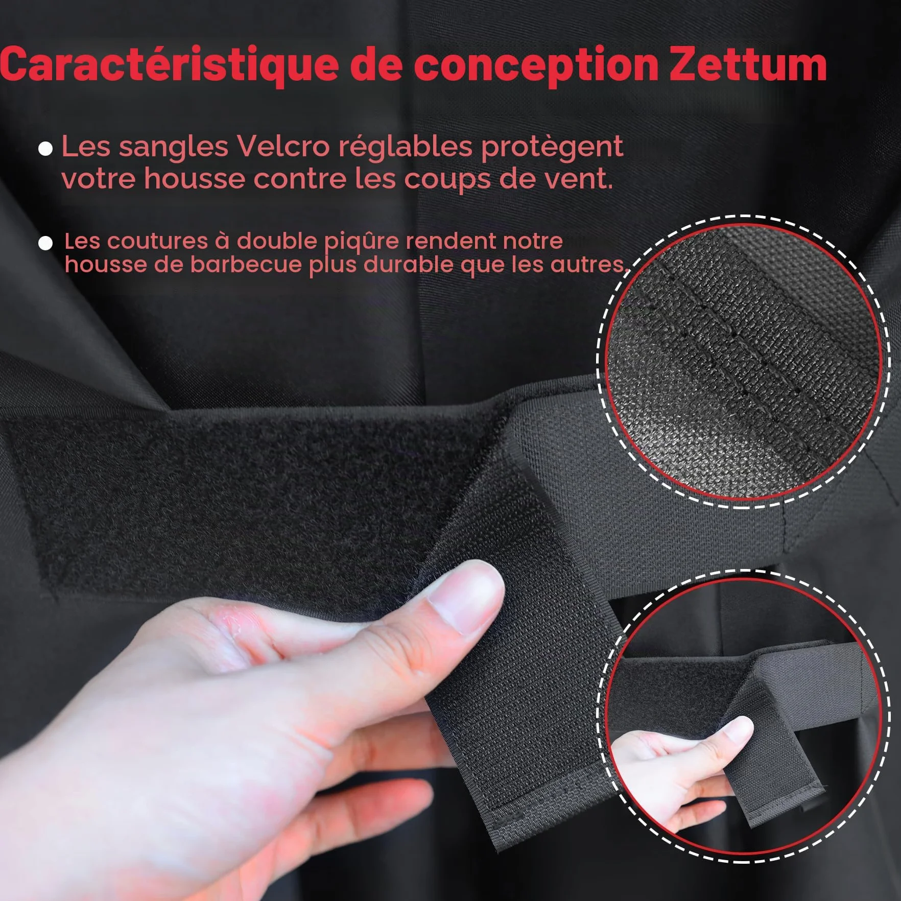 Zettum Housse de barbecue 132 cm pour Weber Spirit série 300 - Bâche imperméable E310 E315 E330 Spirit II E310