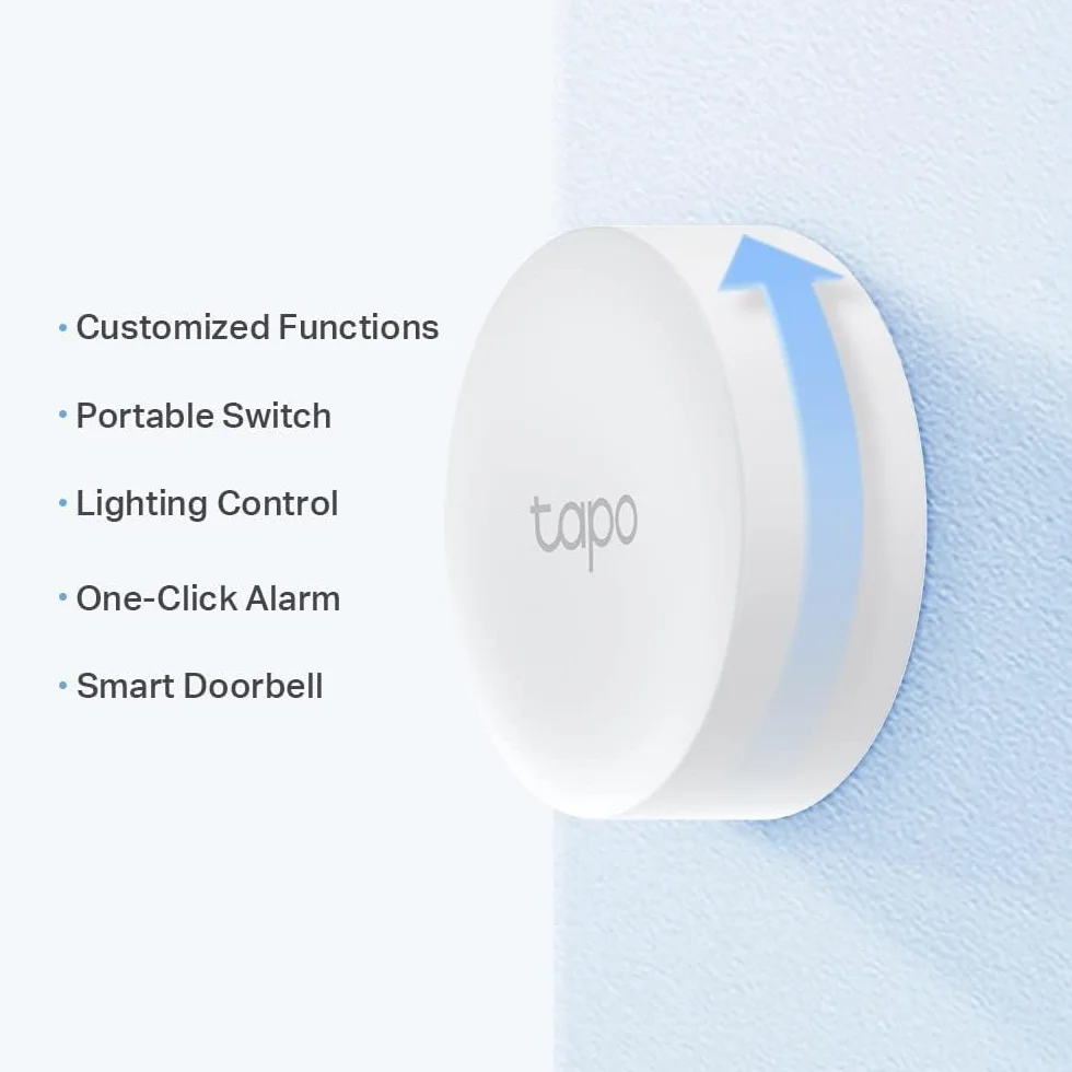 Tapo S200B Bouton Interrupteur Gradateur Intelligent Sans Fil, Compatible Alexa Google Home