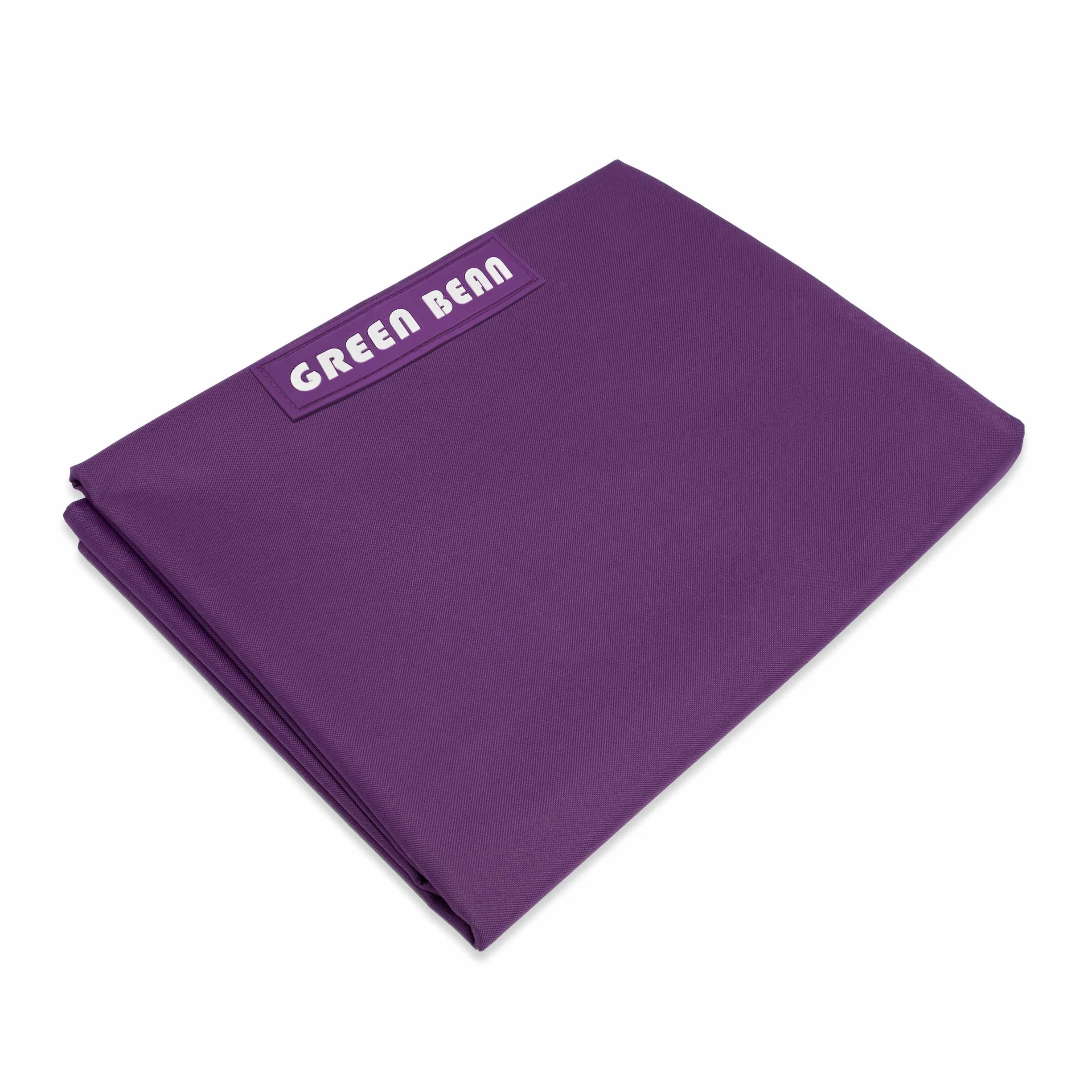 Green Bean© Square XL Housse de Pouf Géant 120x160 cm - PVC - Intérieur & Extérieur - Bean Bag - Sans Remplissage - Lounge Chair - Lavable - Mauve