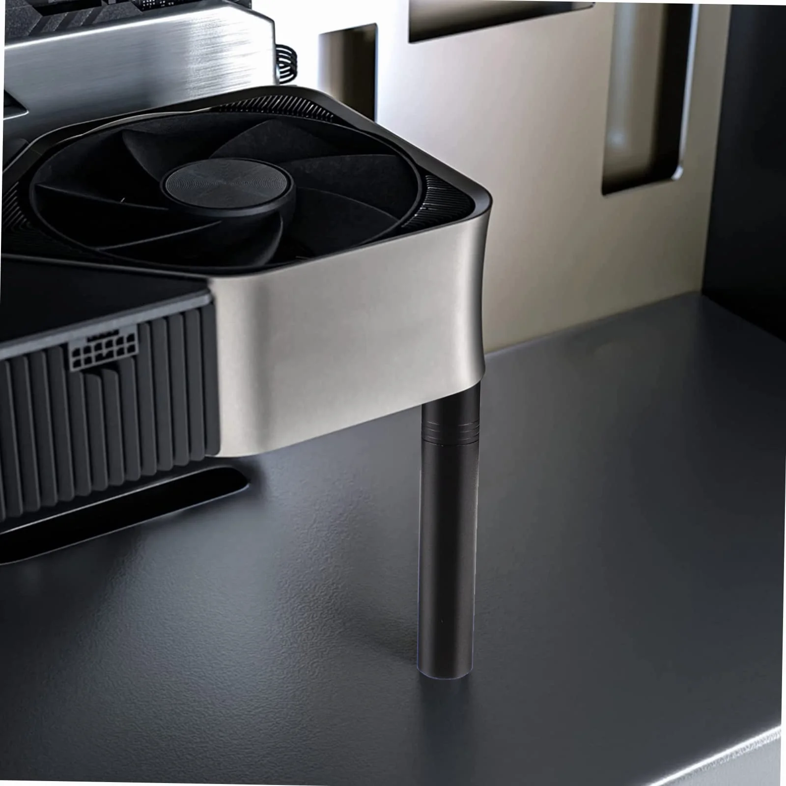 Support Carte Graphique Gpu Réglable Aluminium Antidérapant Compatible RX Anti-affaissement Extensible