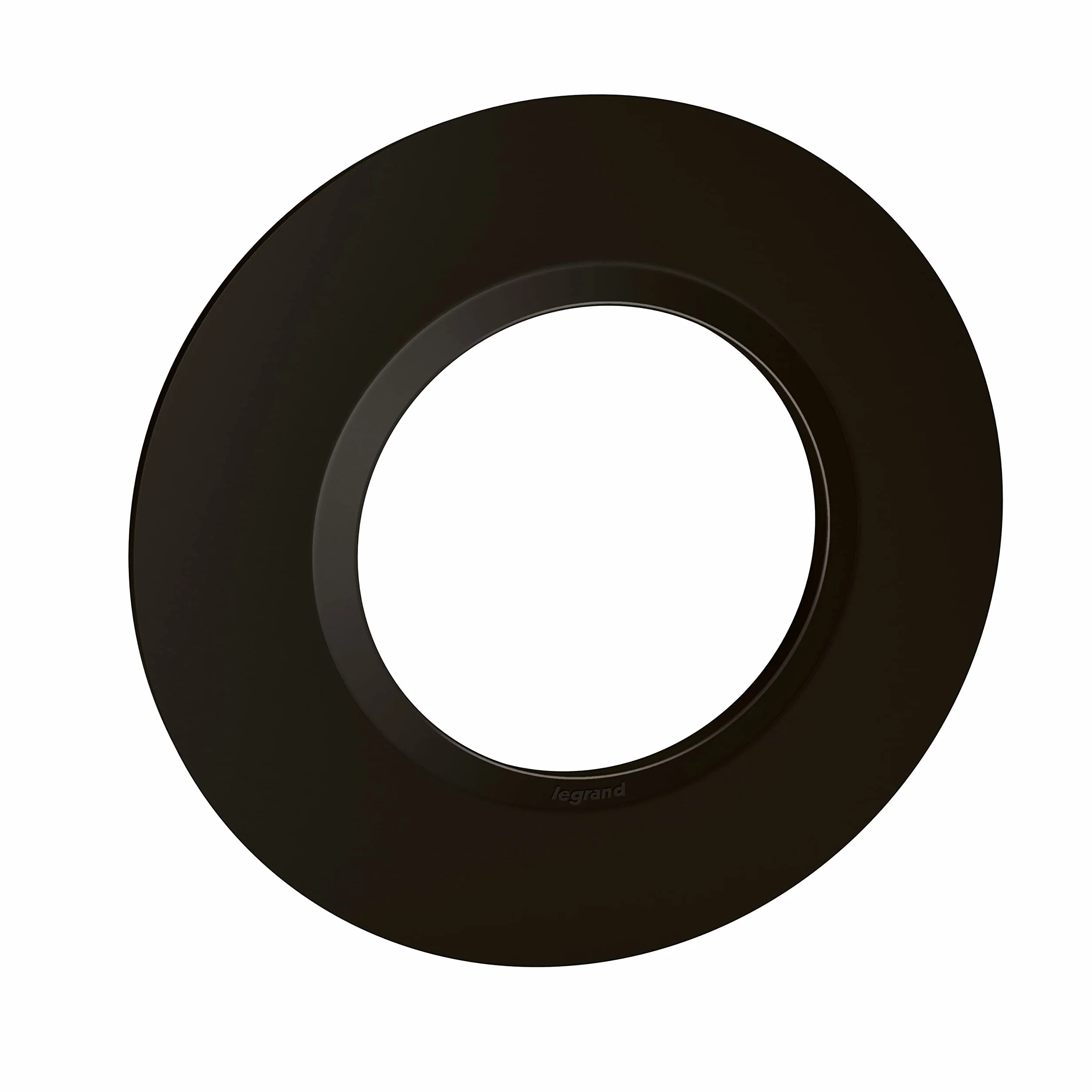 LEGRAND Plaque Ronde 1 Poste Dooxie Noir Velours Système Rattrapage Défauts Mur