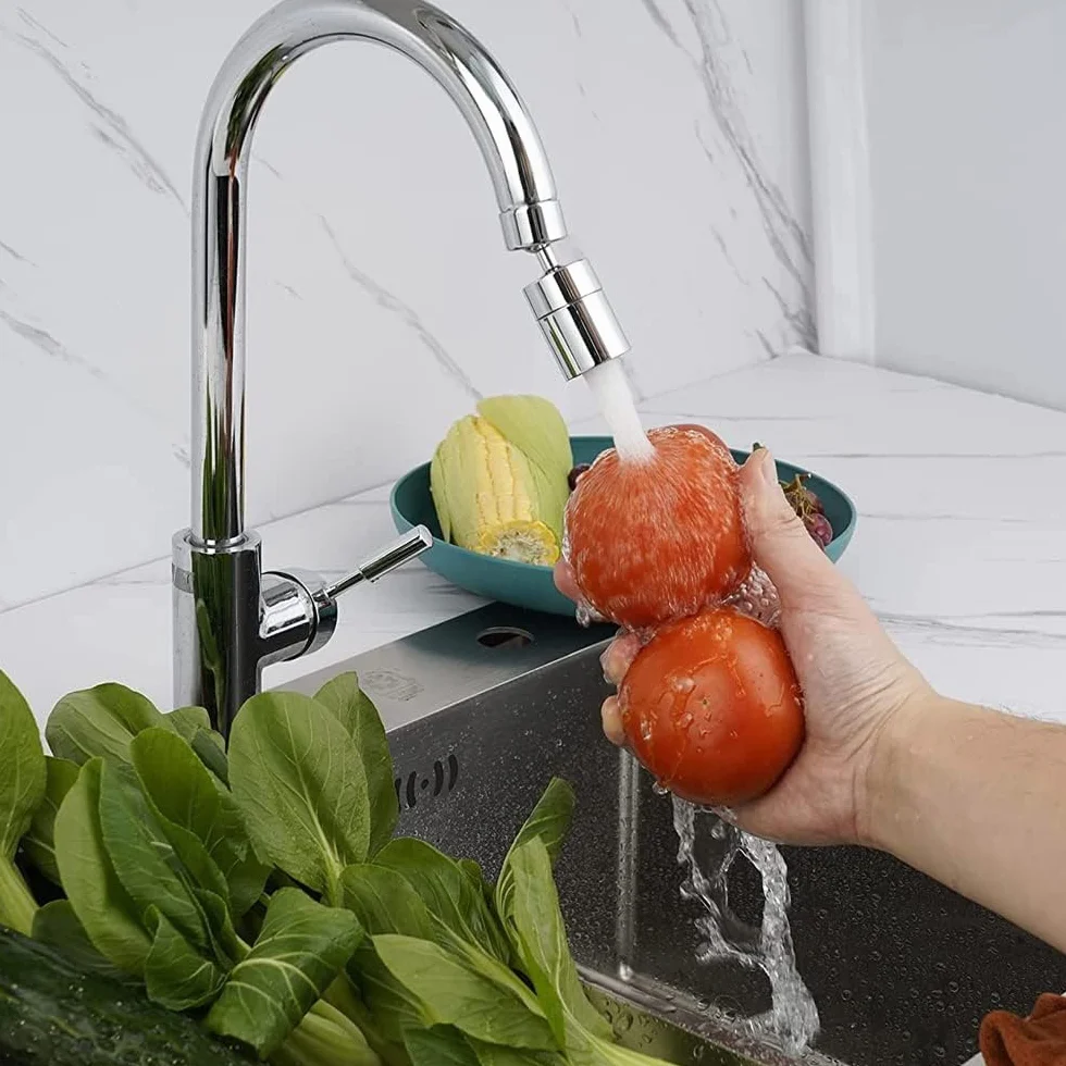 Aérateur de Robinet Pivotant Laiton Régable Pulvérisation Économie Eau pour Salle de Bain Cuisine