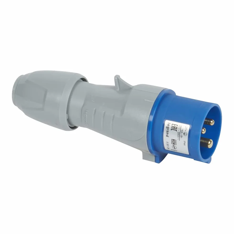 Legrand Fiche de puissance mâle 16A 230V IP44 3 broches droite