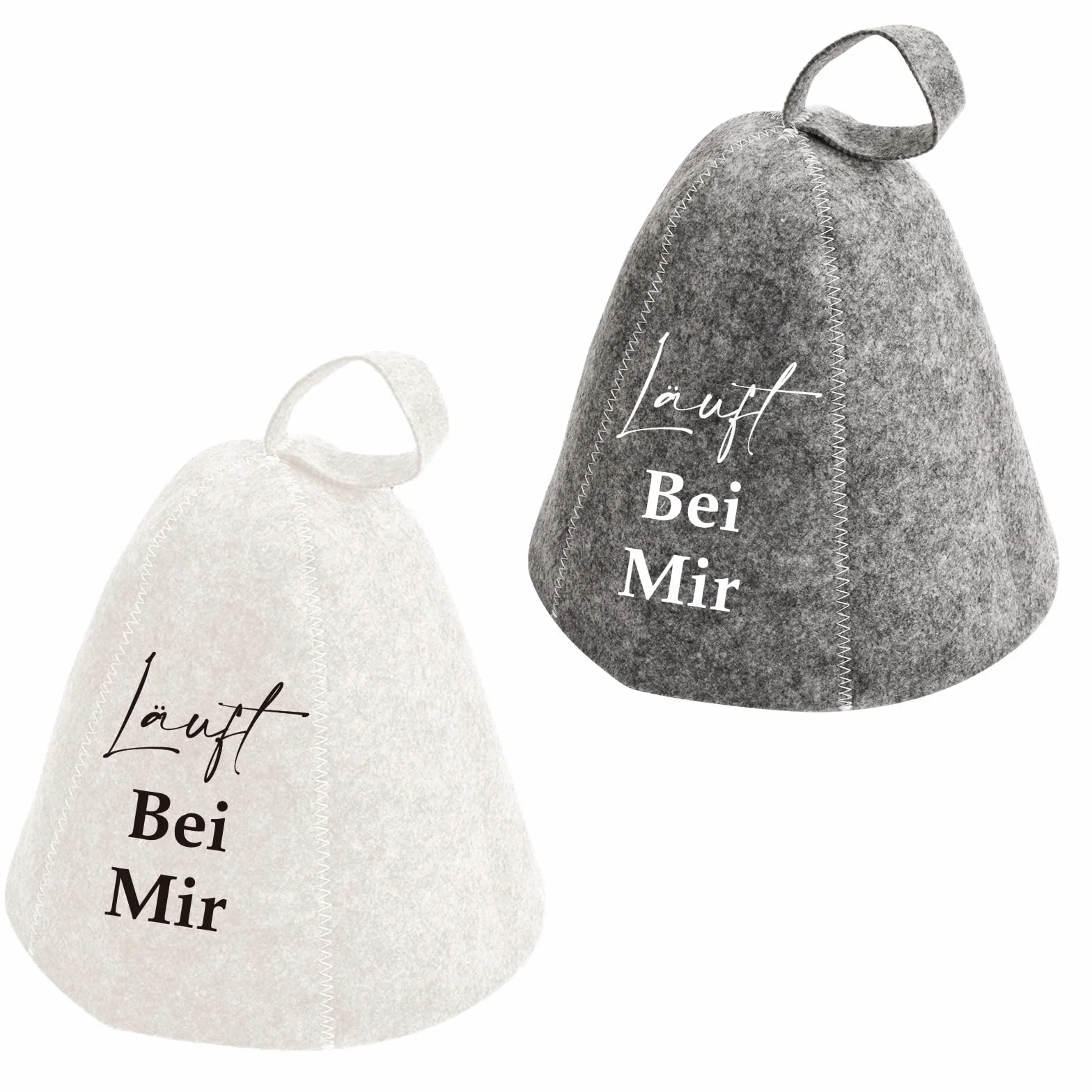 Bonnet de sauna en feutre lot de 2 pour homme et femme
