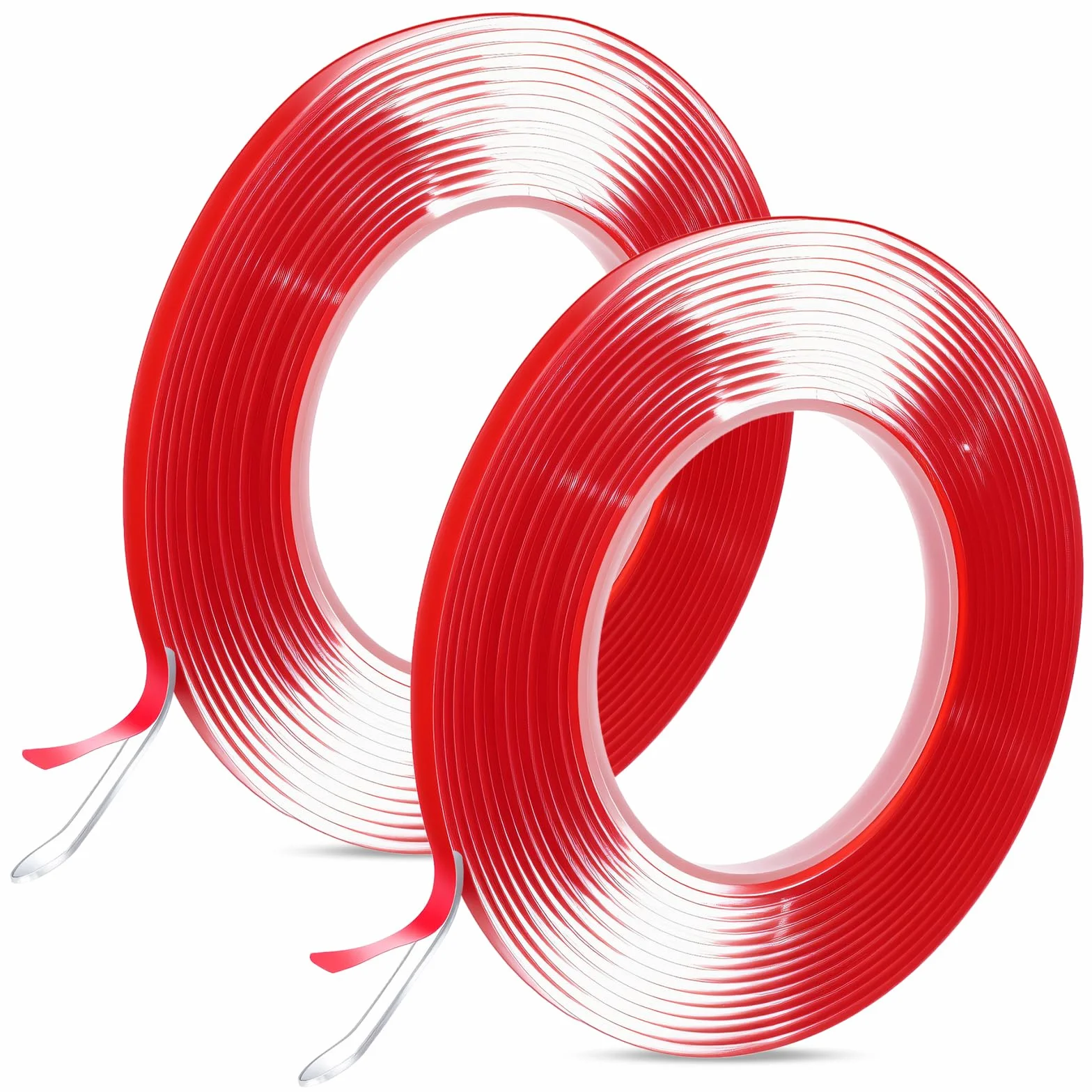 Joint Silicone Transparent 6mm x 2mm 10M, Ruban d'Étanchéité pour Poêle à Bois