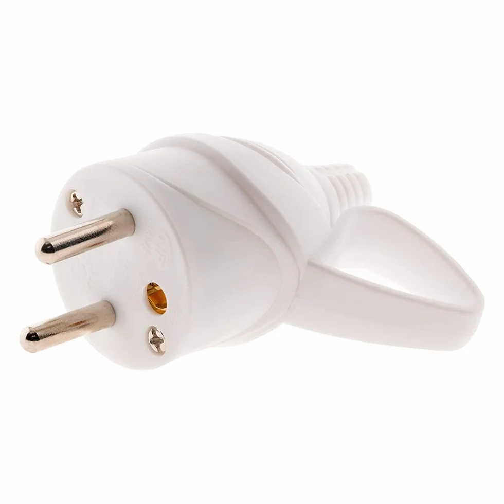 Zenitech Fiche mâle anneau 16A 2P+T blanc