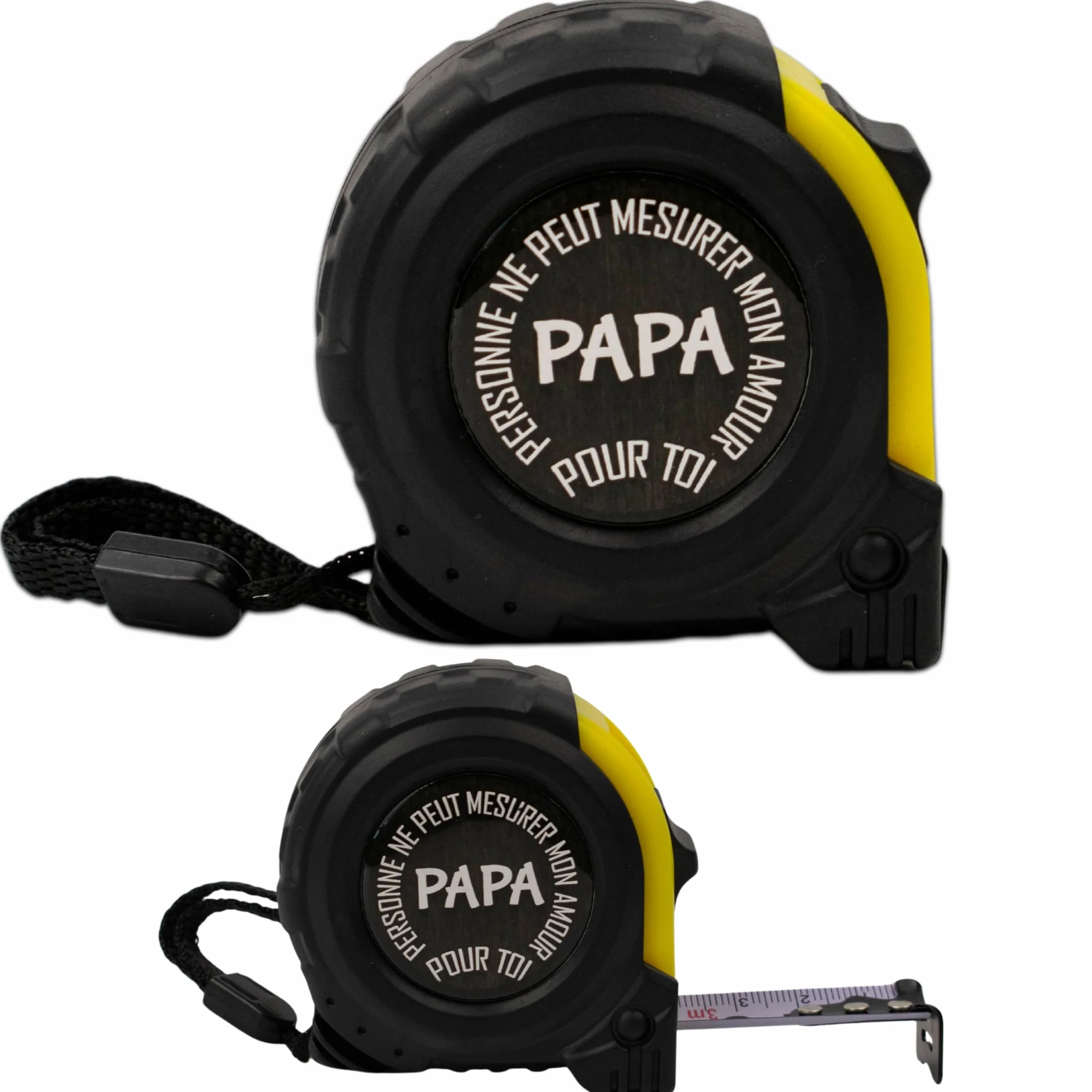 Mètre ruban personnalisable je t'aime papa cadeau fête des pères