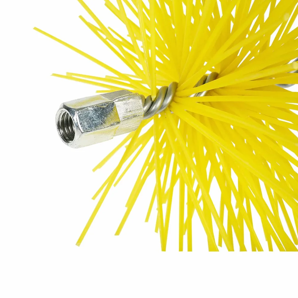 Brosse Ramonage Ø150 mm M12 Poils Synthétiques Résistants Nettoyage Conduit Cheminée