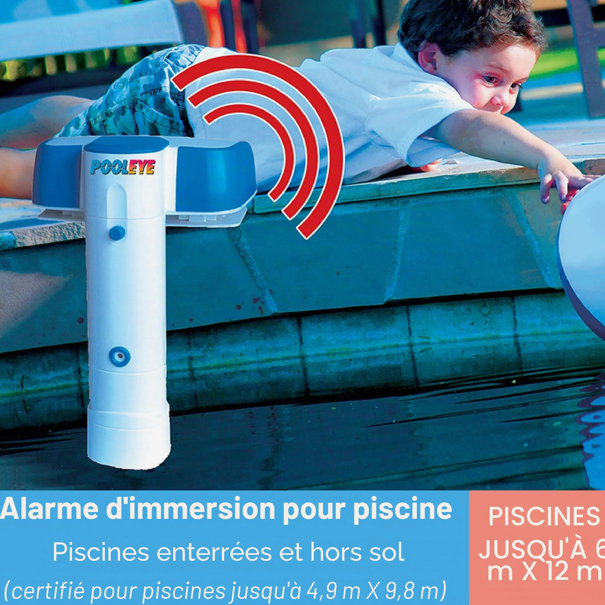 Smartpool Pe23 Pooleye AG/IG Immersion Alarme avec récepteur Distant conformes à la Norme ASTM