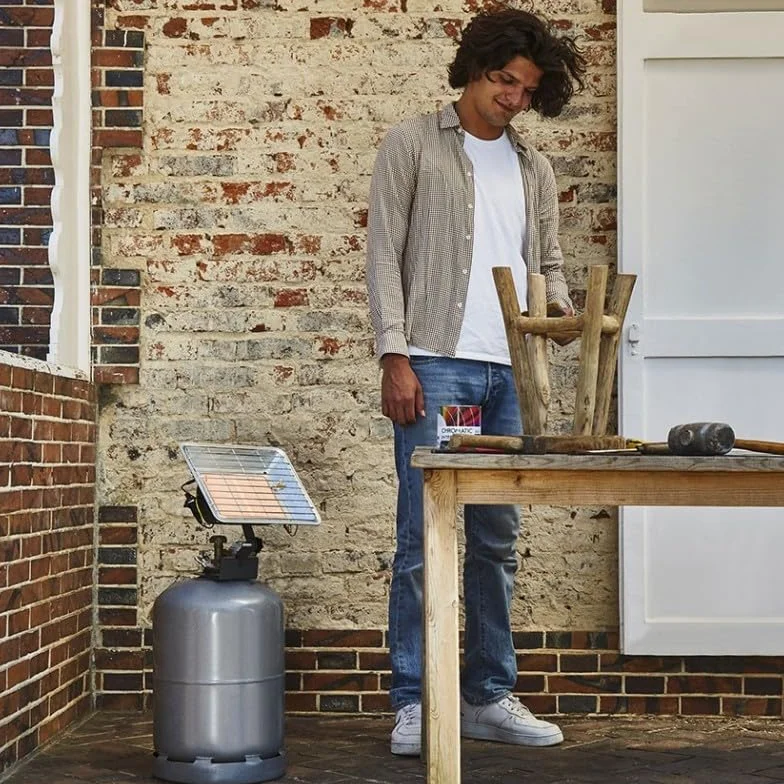 FAVEX Radiant de chantier au gaz 3500W Brûleur céramique infrarouge Acier