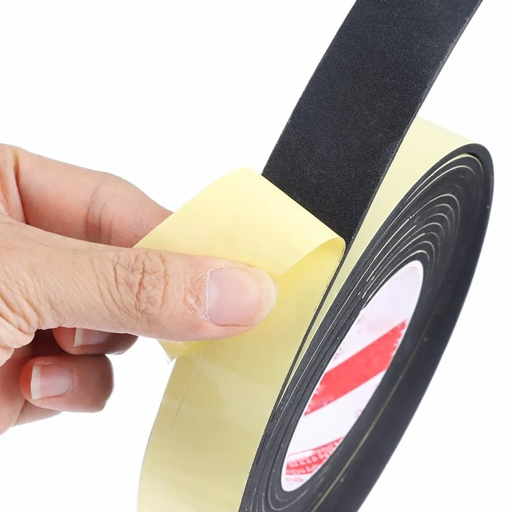 Sponge Single-Sided Tape 3mm 20mm x 5m Foam Sealant Strip for Car Sound Insulation